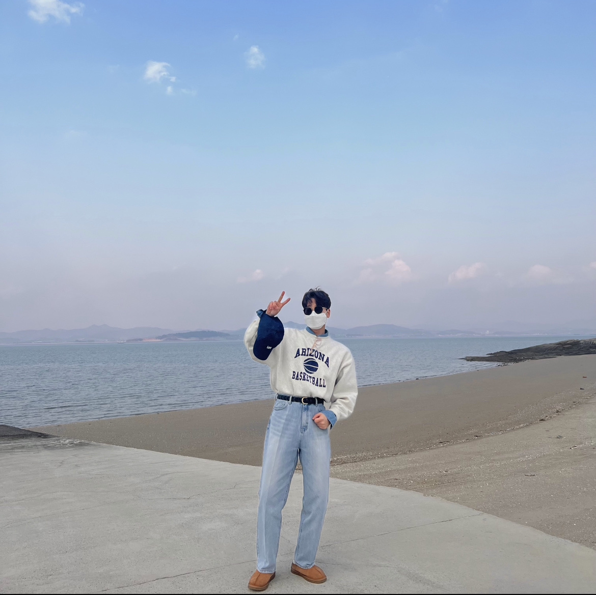 UGG Neuman Chestnut 착용 스타일