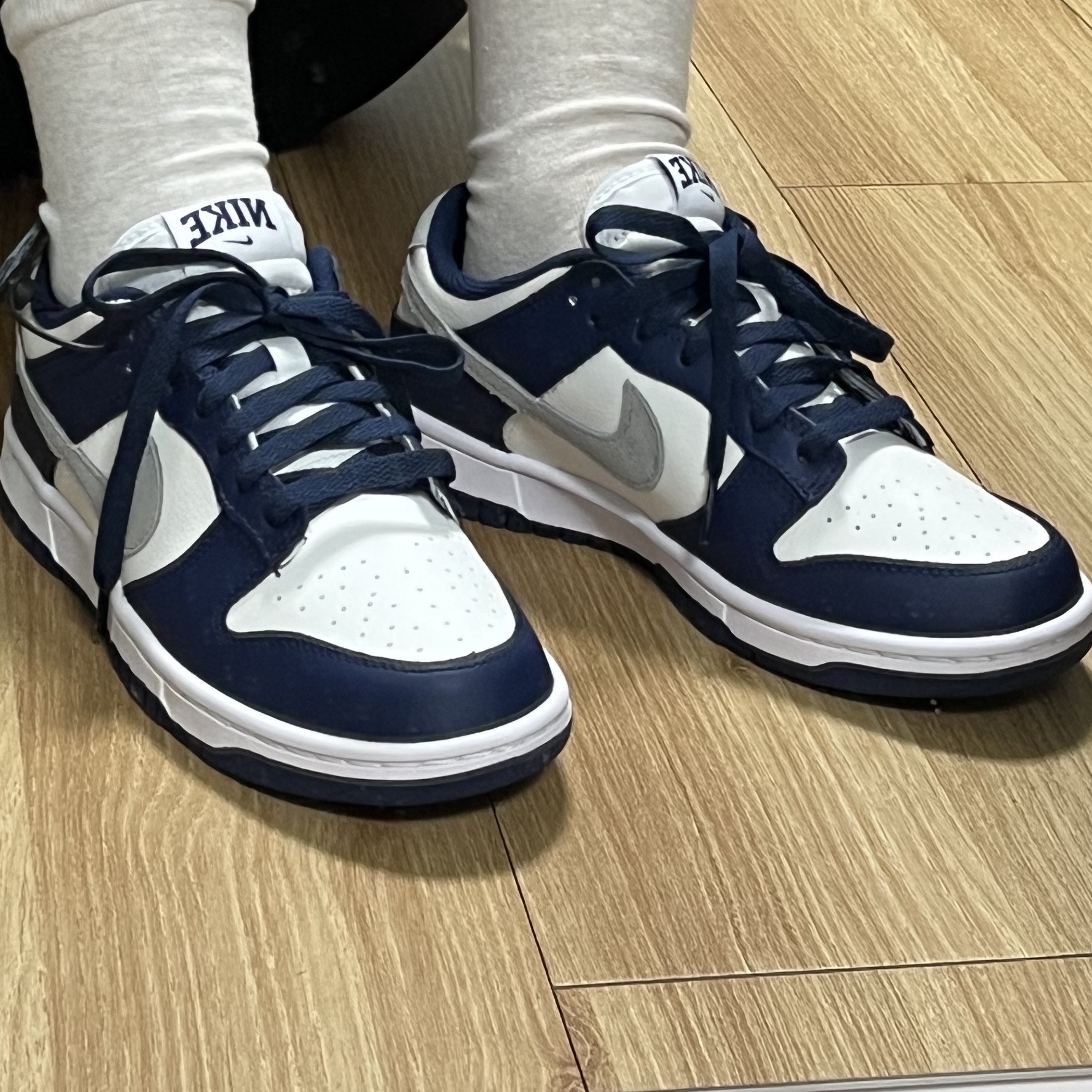 Nike Dunk Low Midnight Navy 착용 스타일