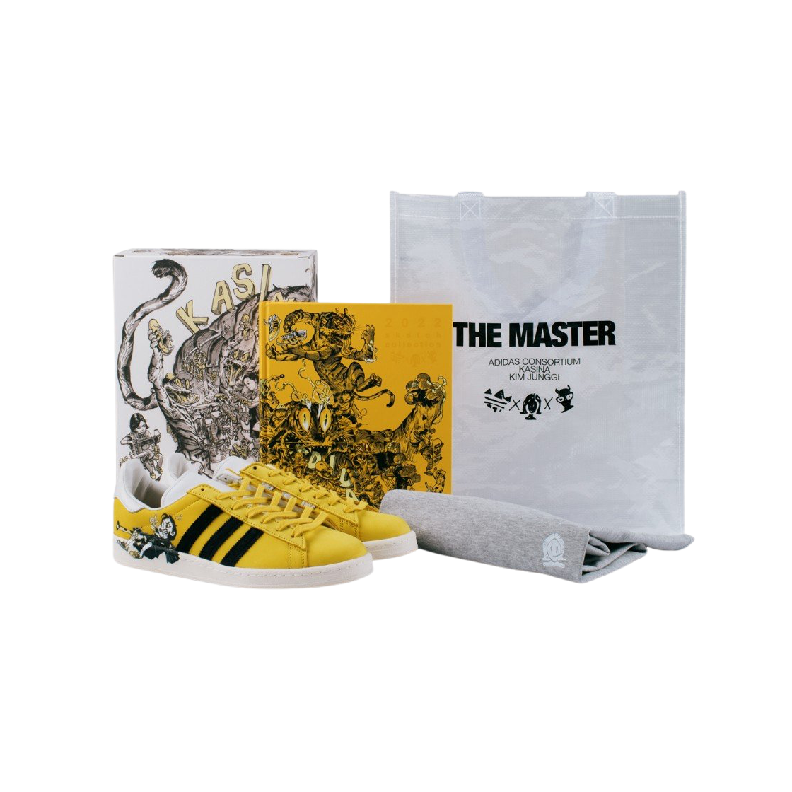 아디다스 x 카시나 x 김정기 캠퍼스 헤이지 옐로우 (스페셜 패키지)(Adidas x Kasina x Kim Jung Gi Campus Hazy Yellow (Special Package))
