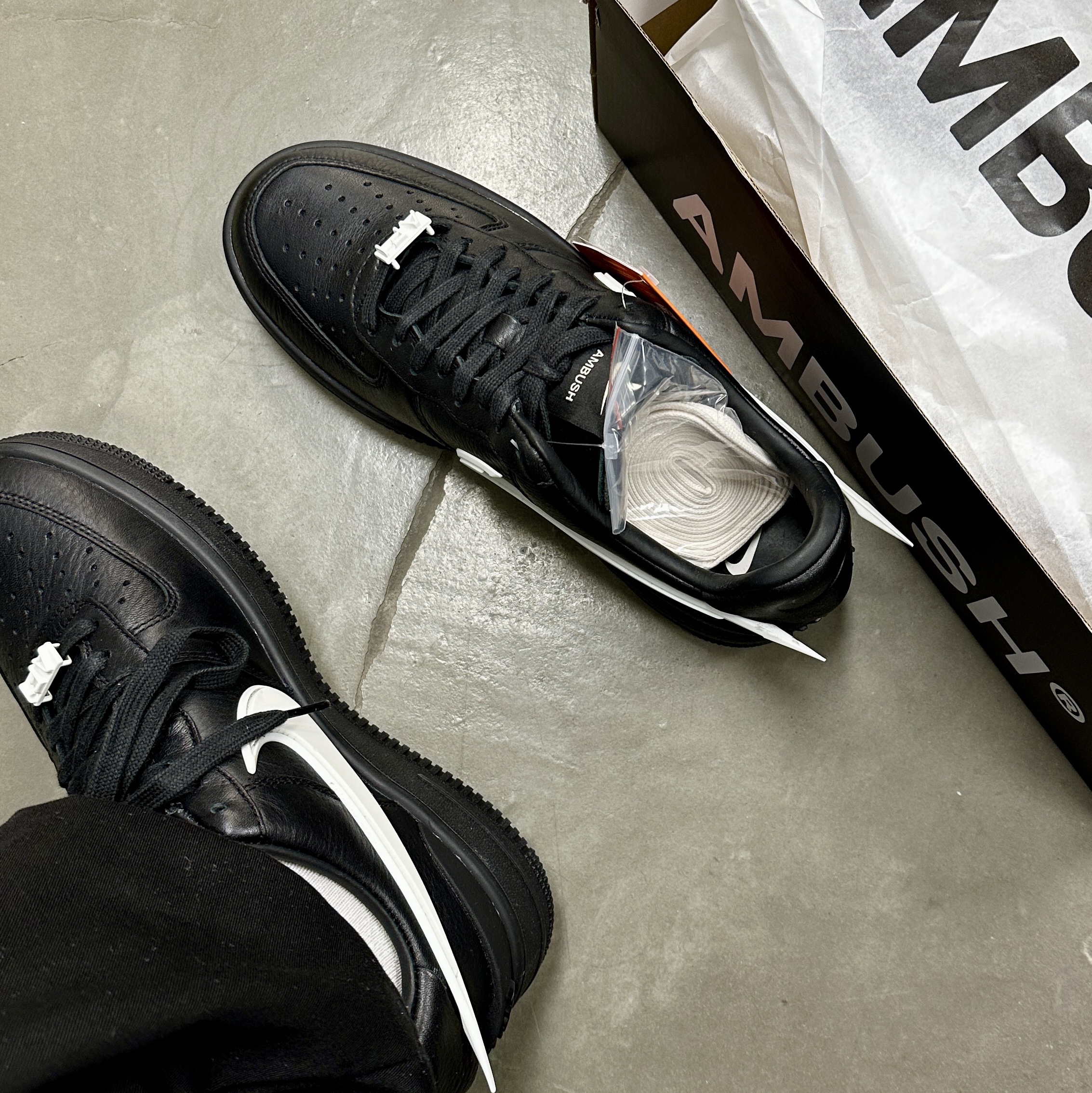 Nike x Ambush Air Force 1 Low SP Black 착용 스타일