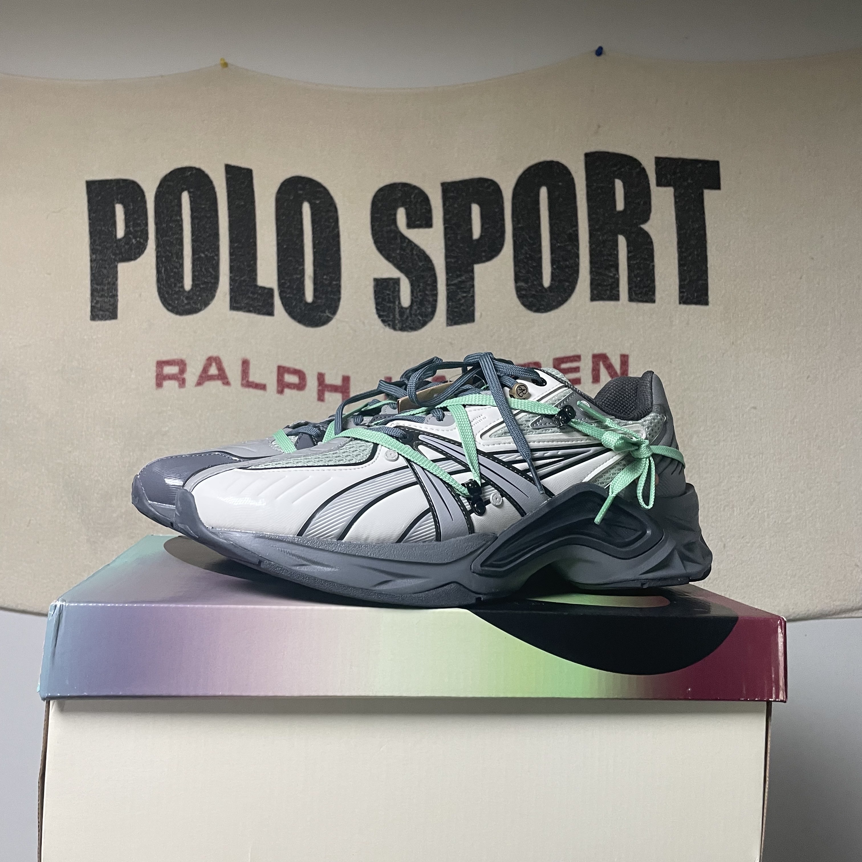 Asics x Andersson Bell HN2-S Protoblast Smoke Grey 착용 스타일