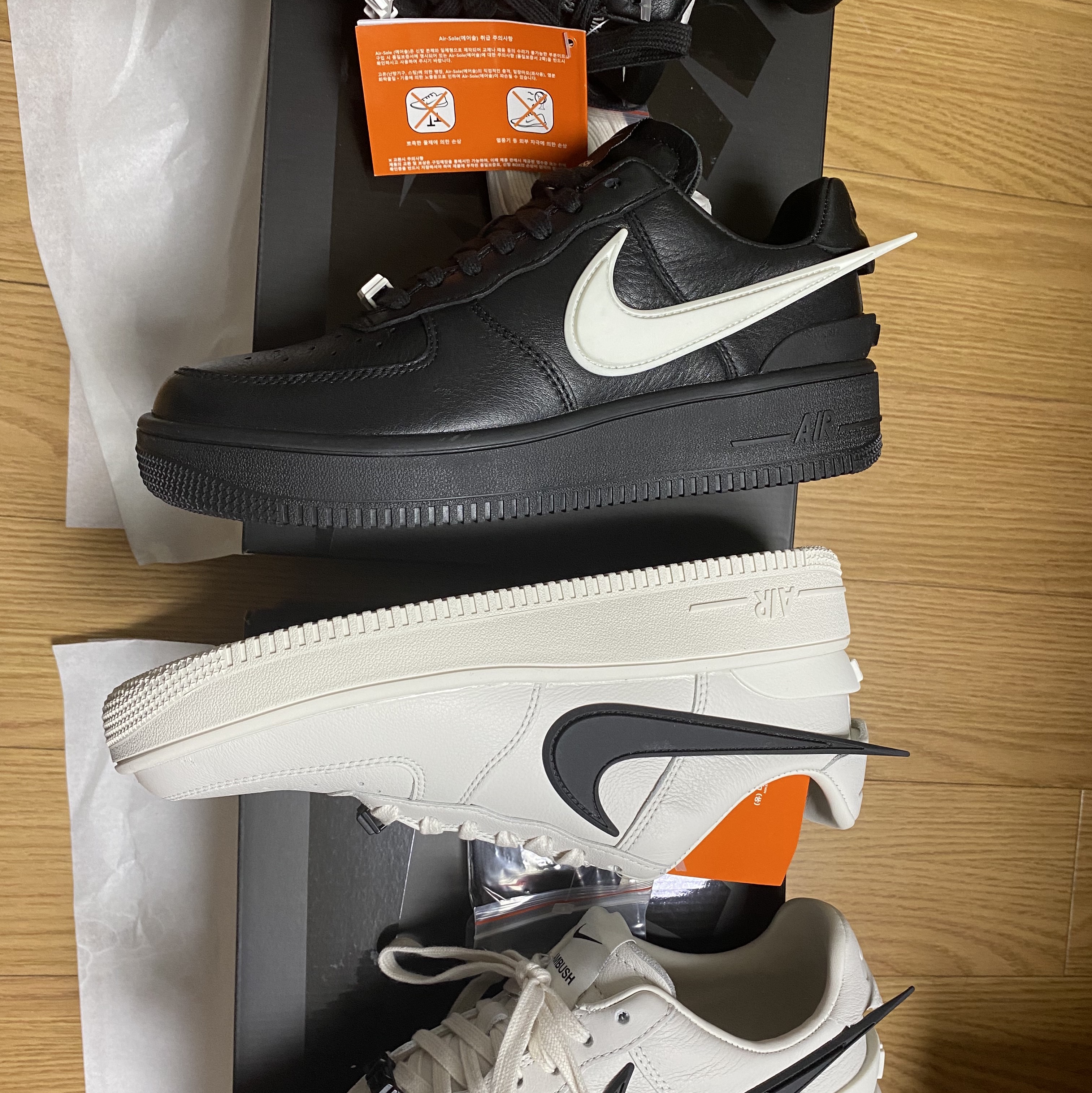 Nike x Ambush Air Force 1 Low SP Black, Nike x Ambush Air Force 1 Low SP Phantom 착용 스타일 - 1