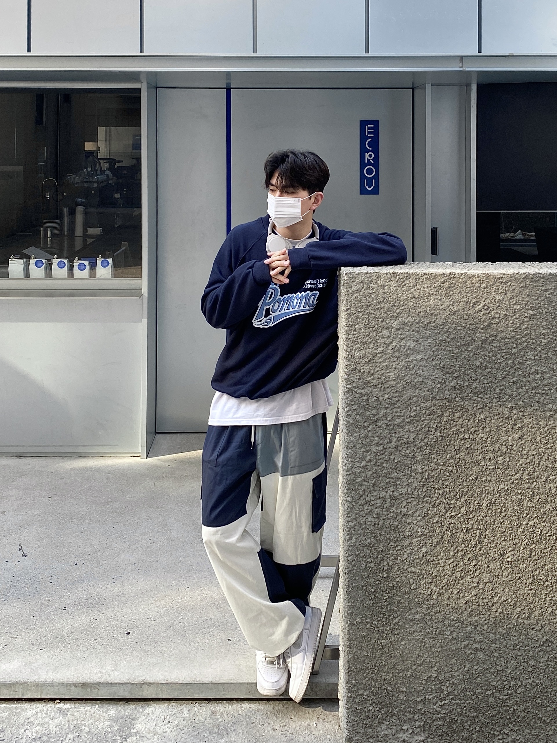 Nike Air Force 1 '07 Low White 착용 스타일 - 1