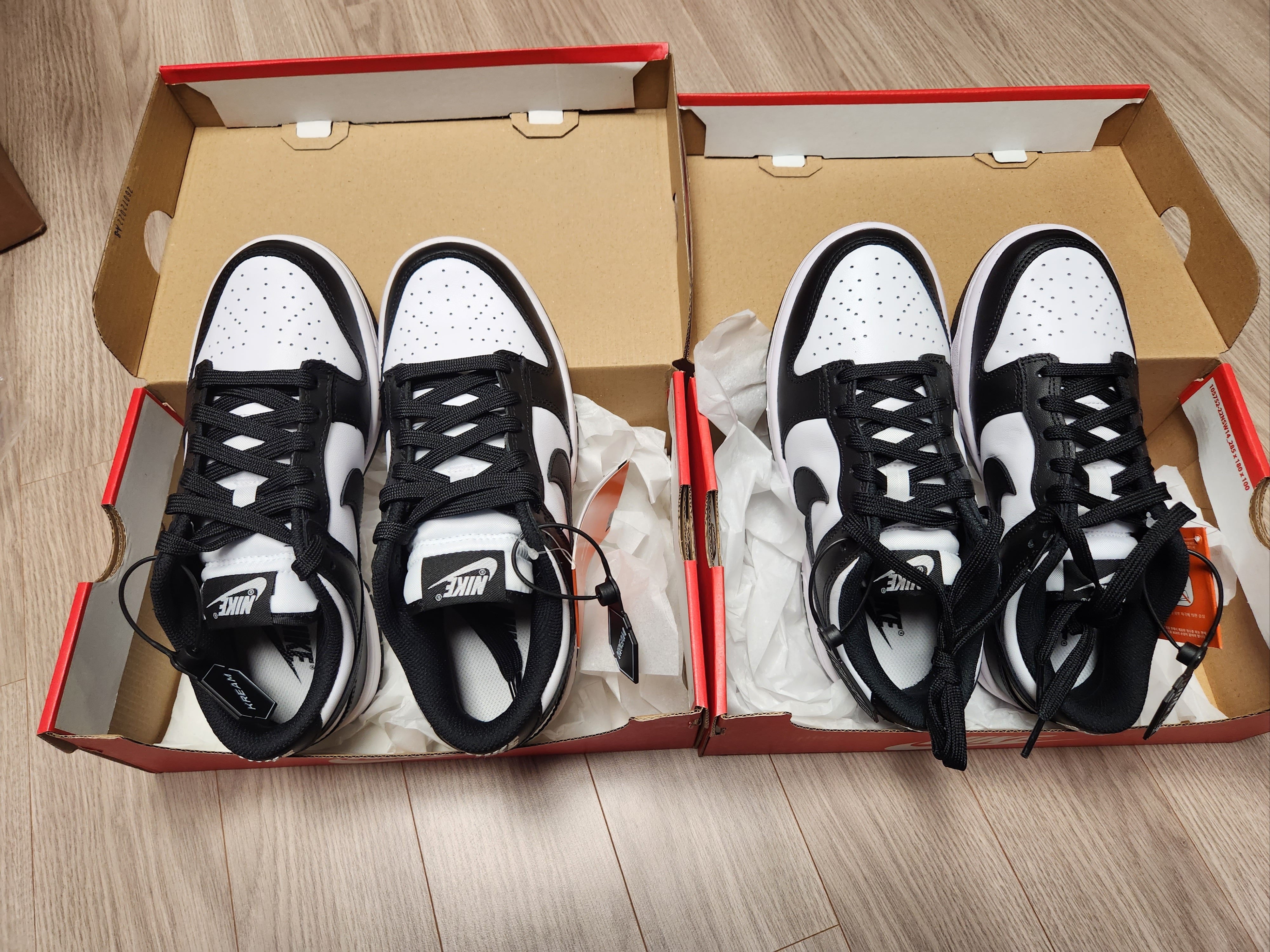 (W) Nike Dunk Low Black 착용 스타일 - 3