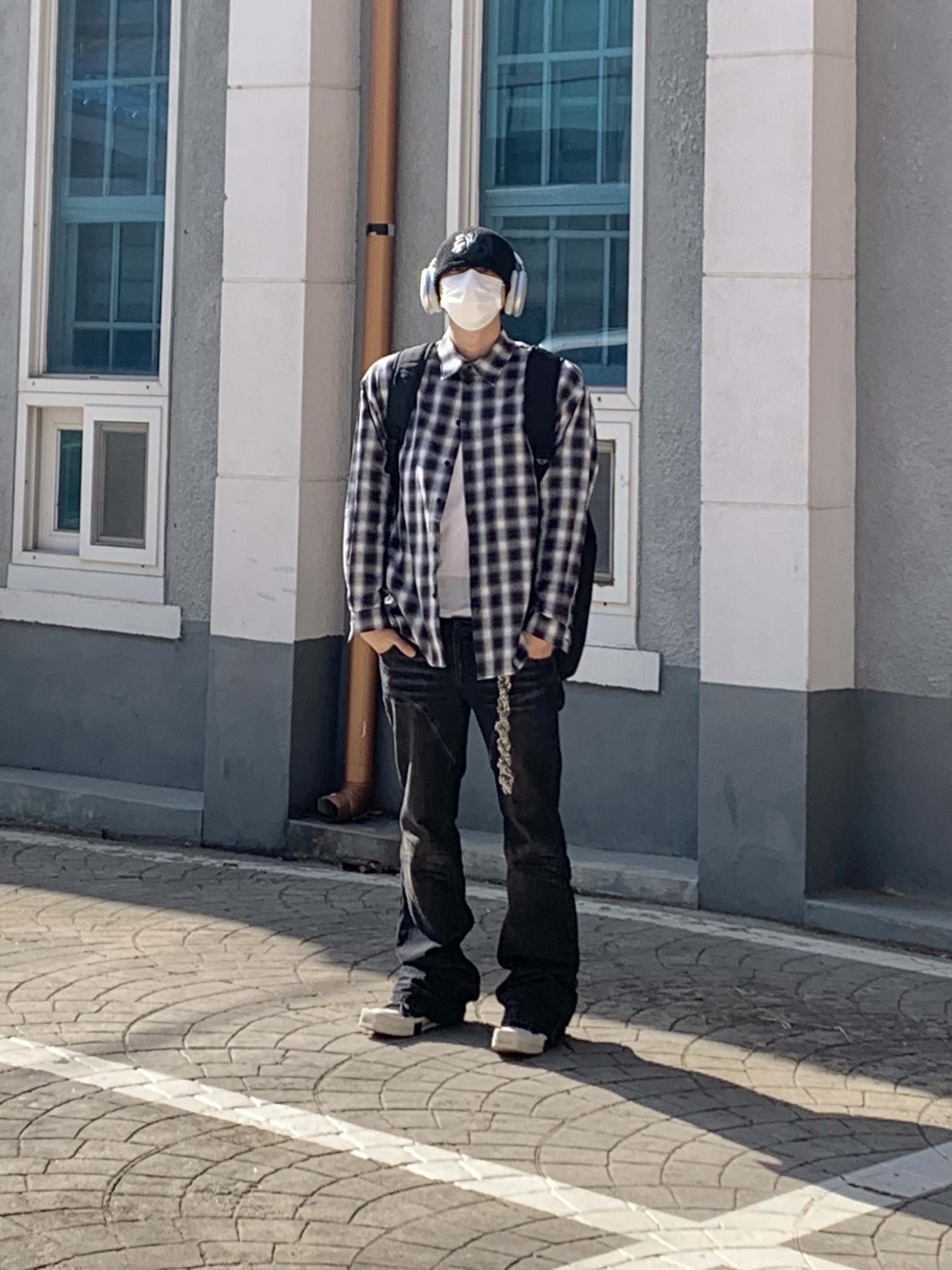 Apple AirPods Max Lightning Silver (Korean Ver.), Converse x Drkshdw Turbodrk Chuck 70 Hi Black 착용 스타일 - 4