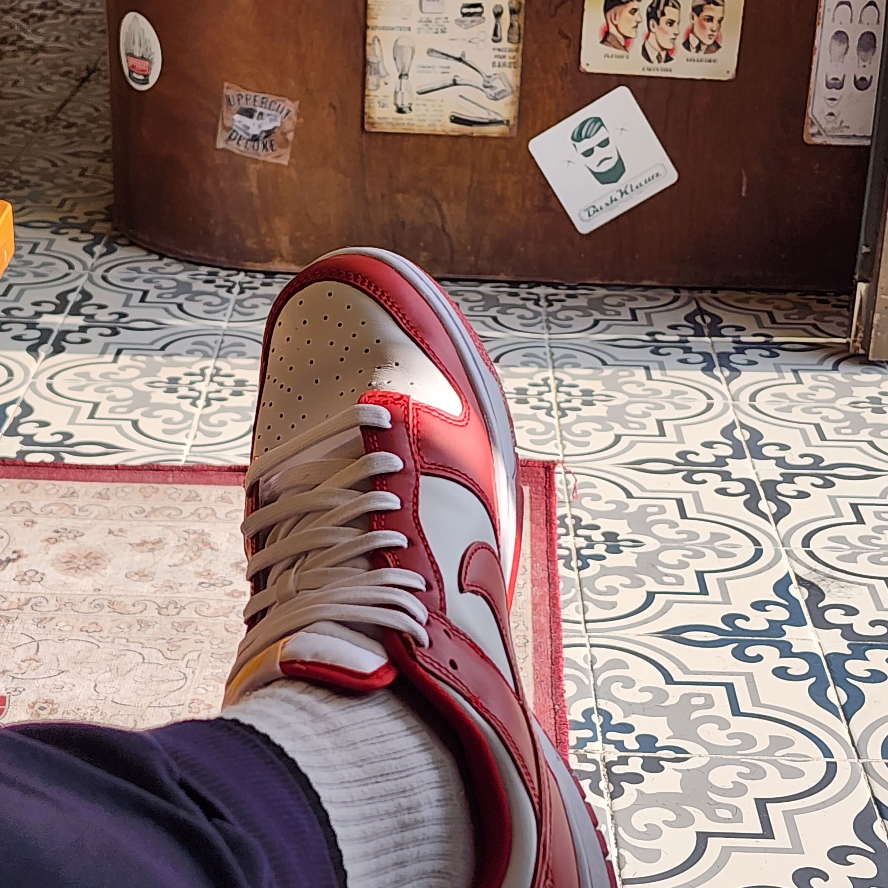 Nike Dunk Low Retro Gym Red 착용 스타일