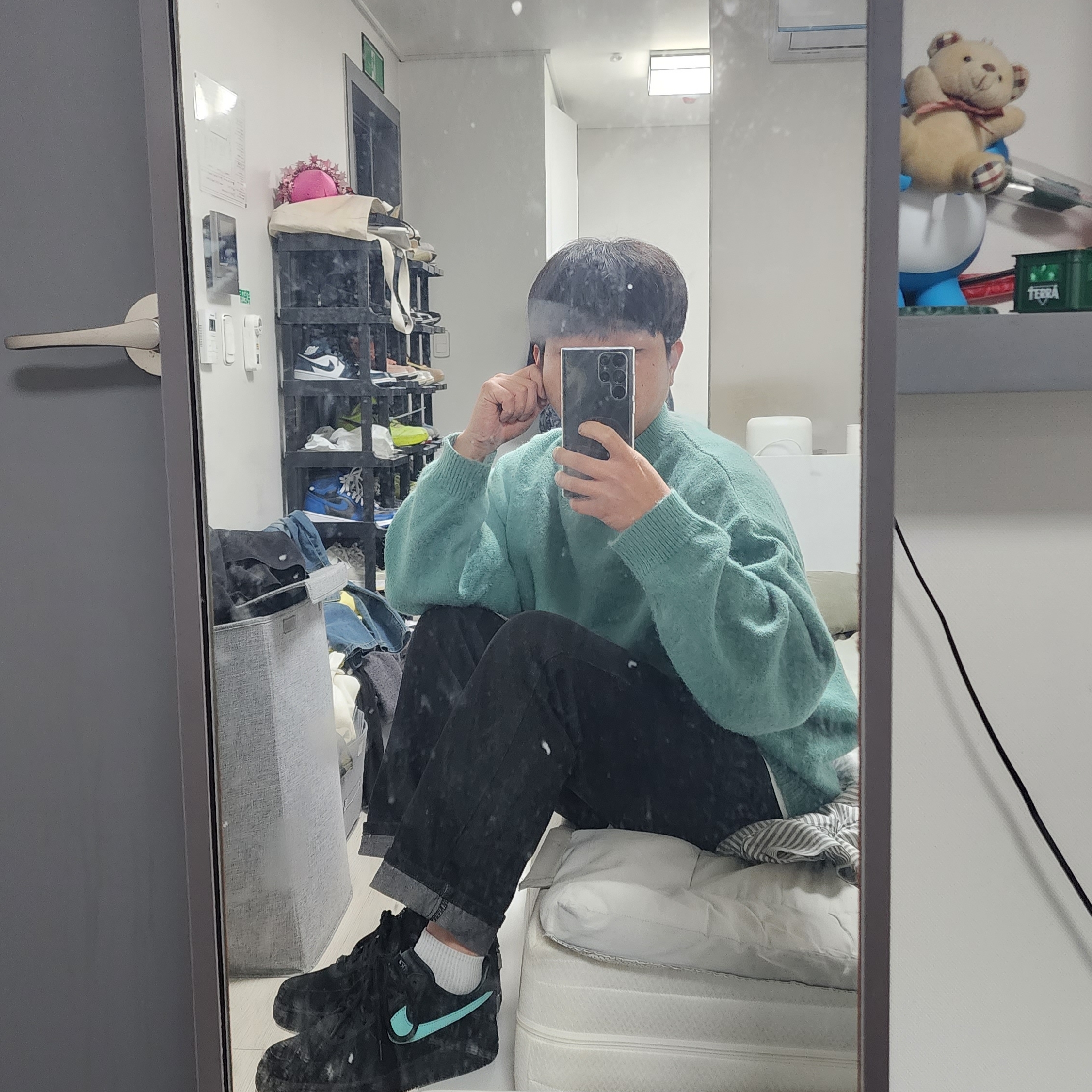 Nike x Tiffany & Co. Air Force 1 Low SP 1837 착용 스타일 - 1