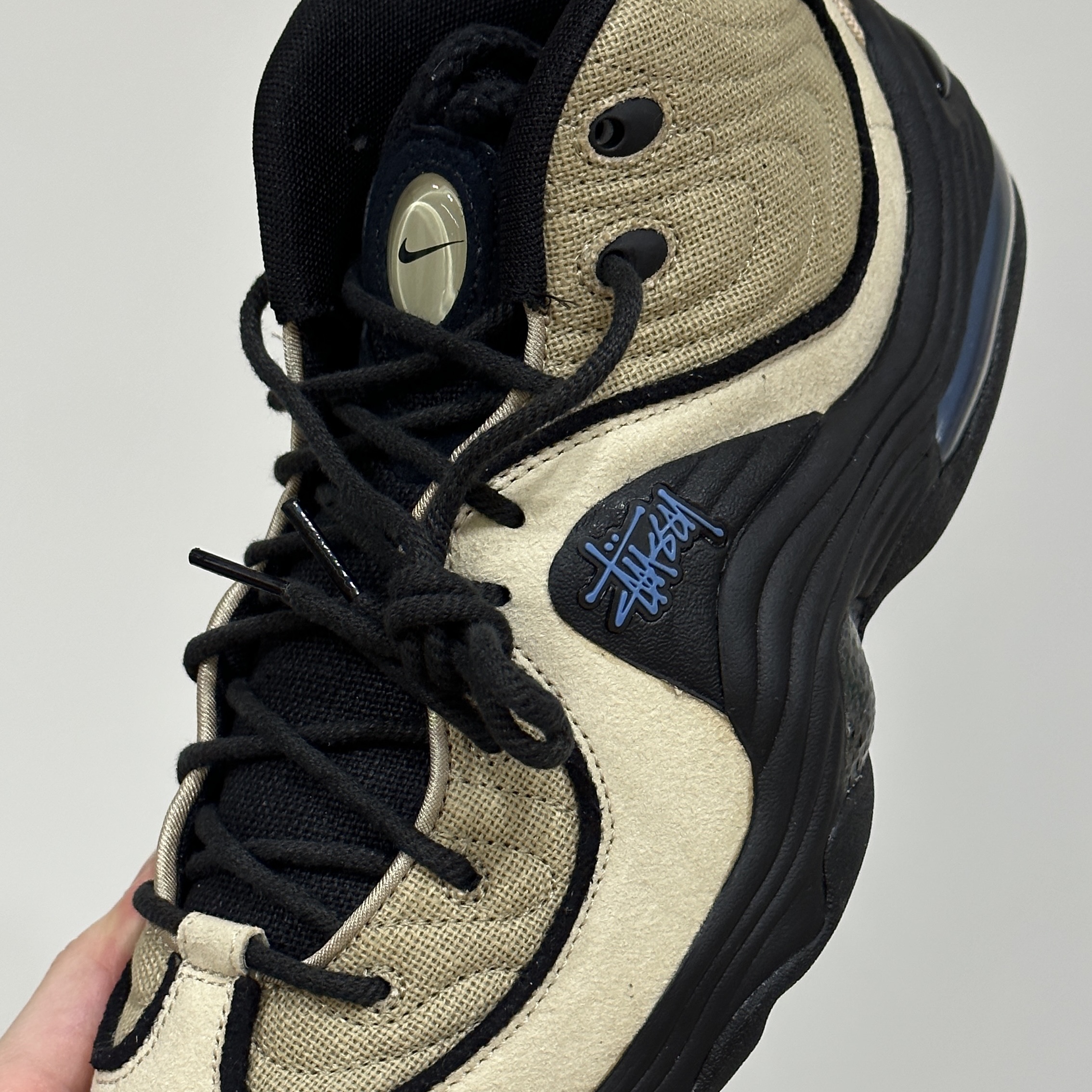 Nike x Stussy Air Penny II Rattan and Limestone 착용 스타일 - 4