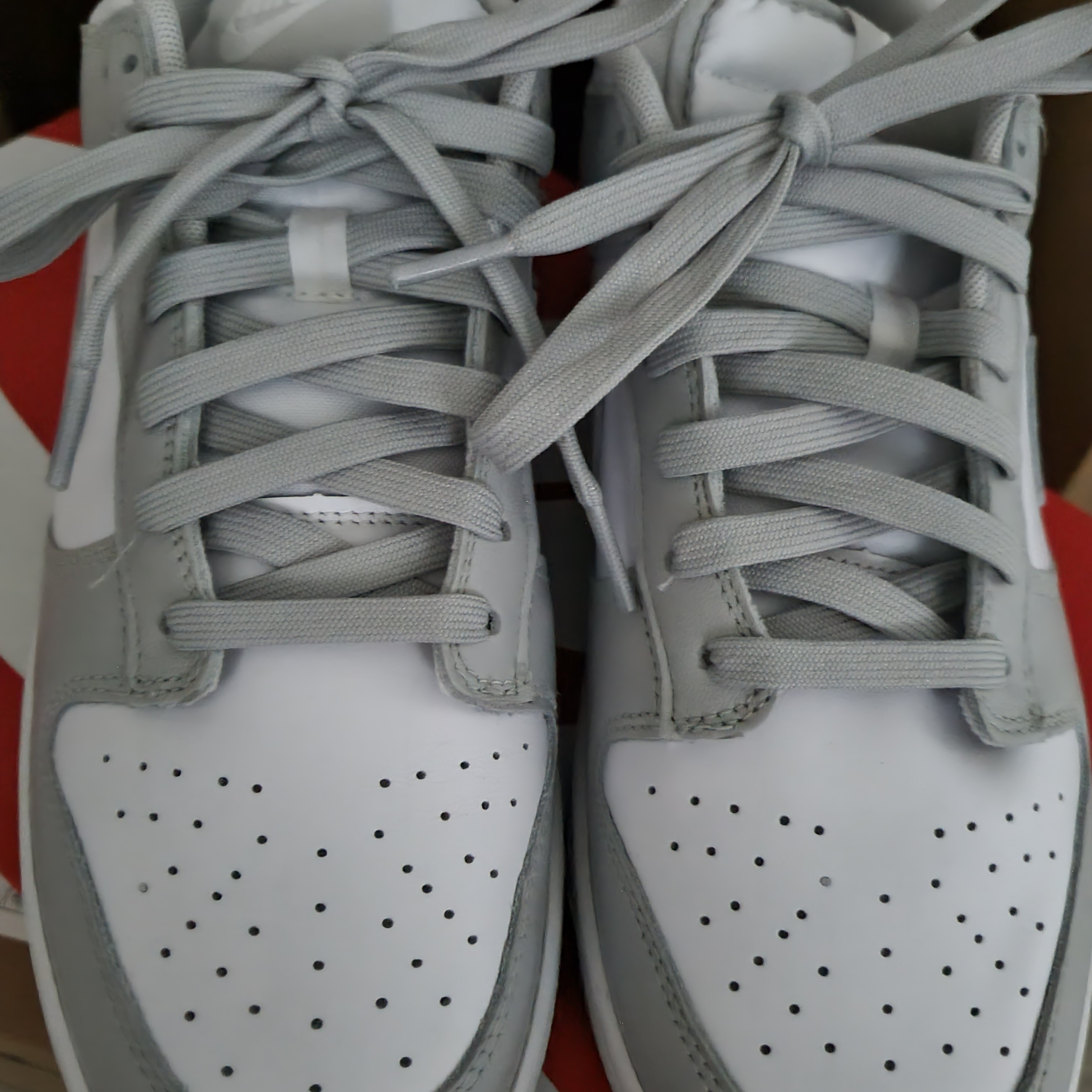 Nike Dunk Low Retro Grey Fog 착용 스타일 - 2