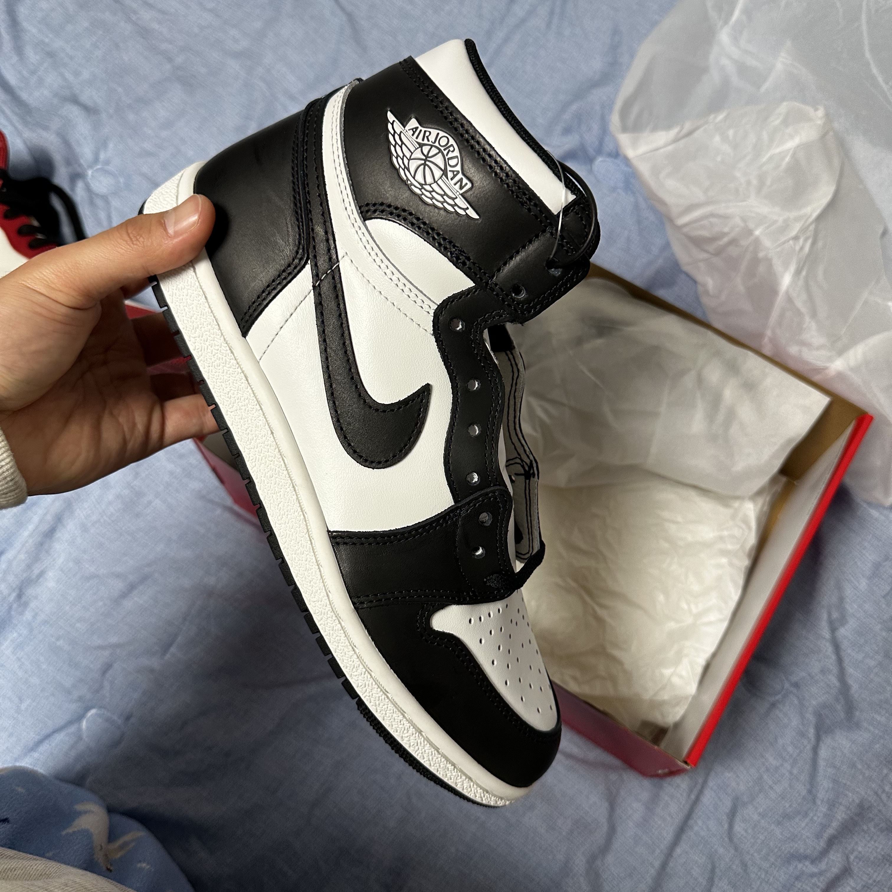 Jordan 1 High 85 Black White 착용 스타일