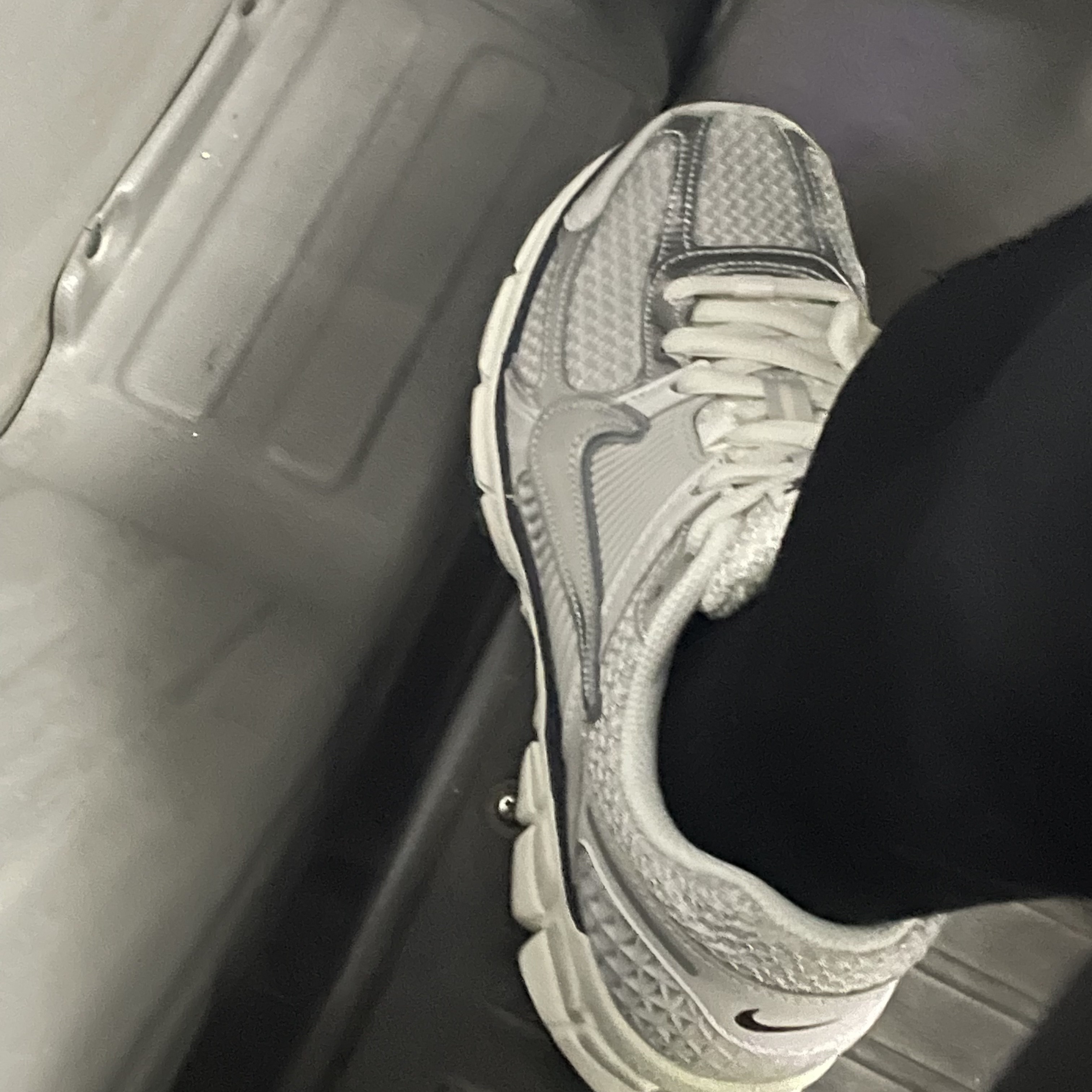 (W) Nike Zoom Vomero 5 Photon Dust and Metallic Silver 착용 스타일