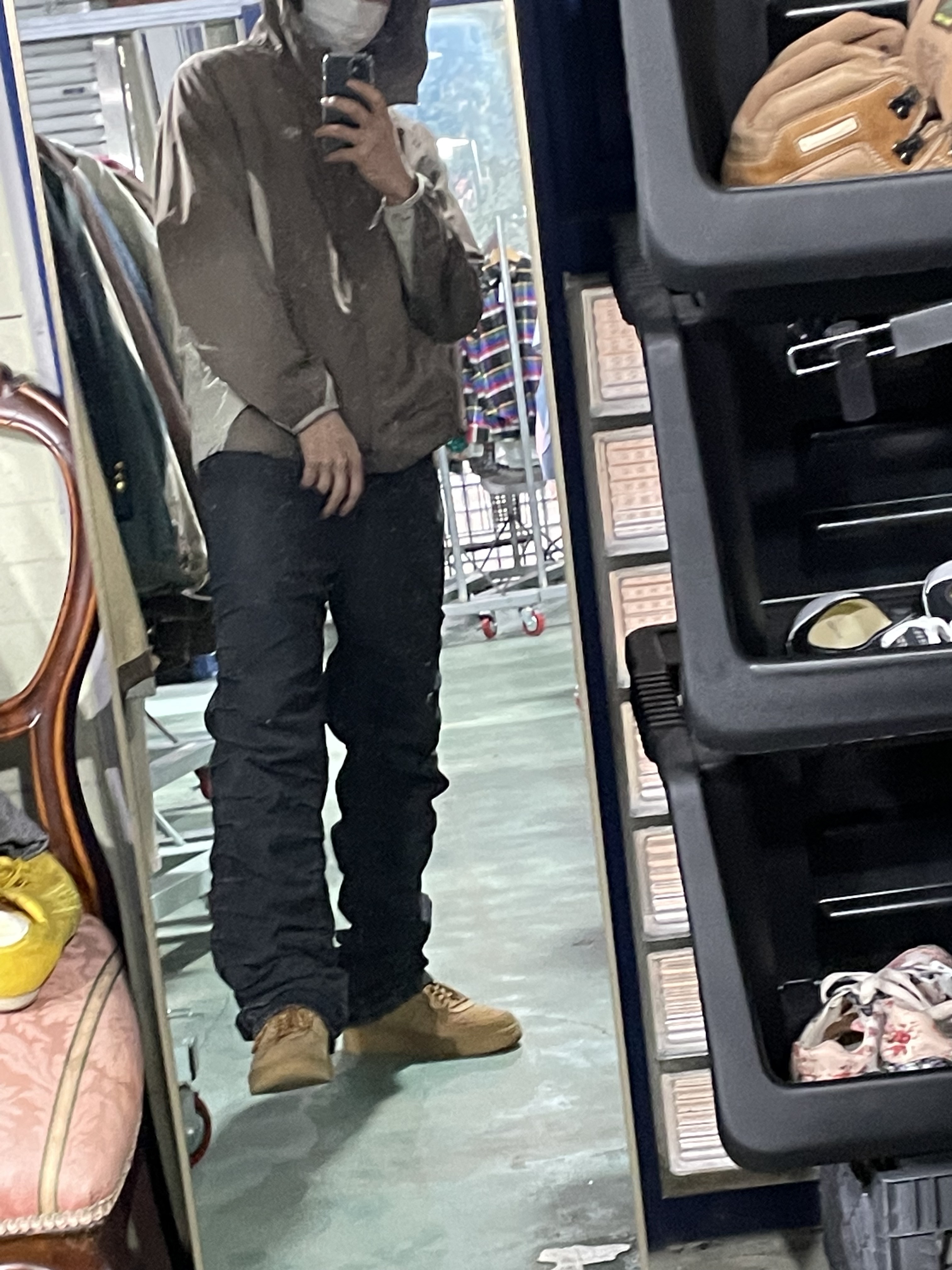 Sansan Gear Alpha Jacket Brown - 22FW 착용 스타일