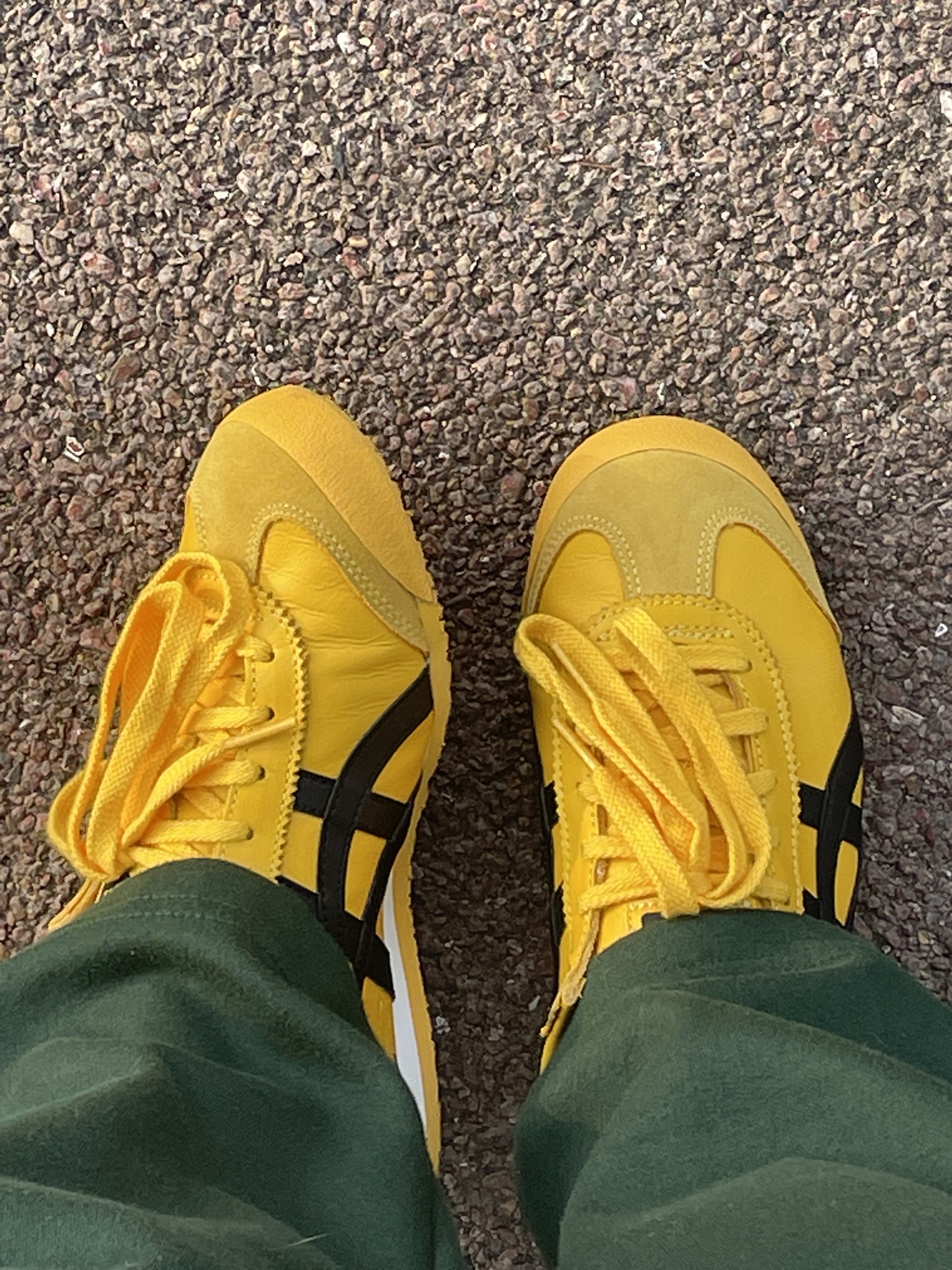 Onitsuka Tiger Mexico 66 Yellow Black 착용 스타일