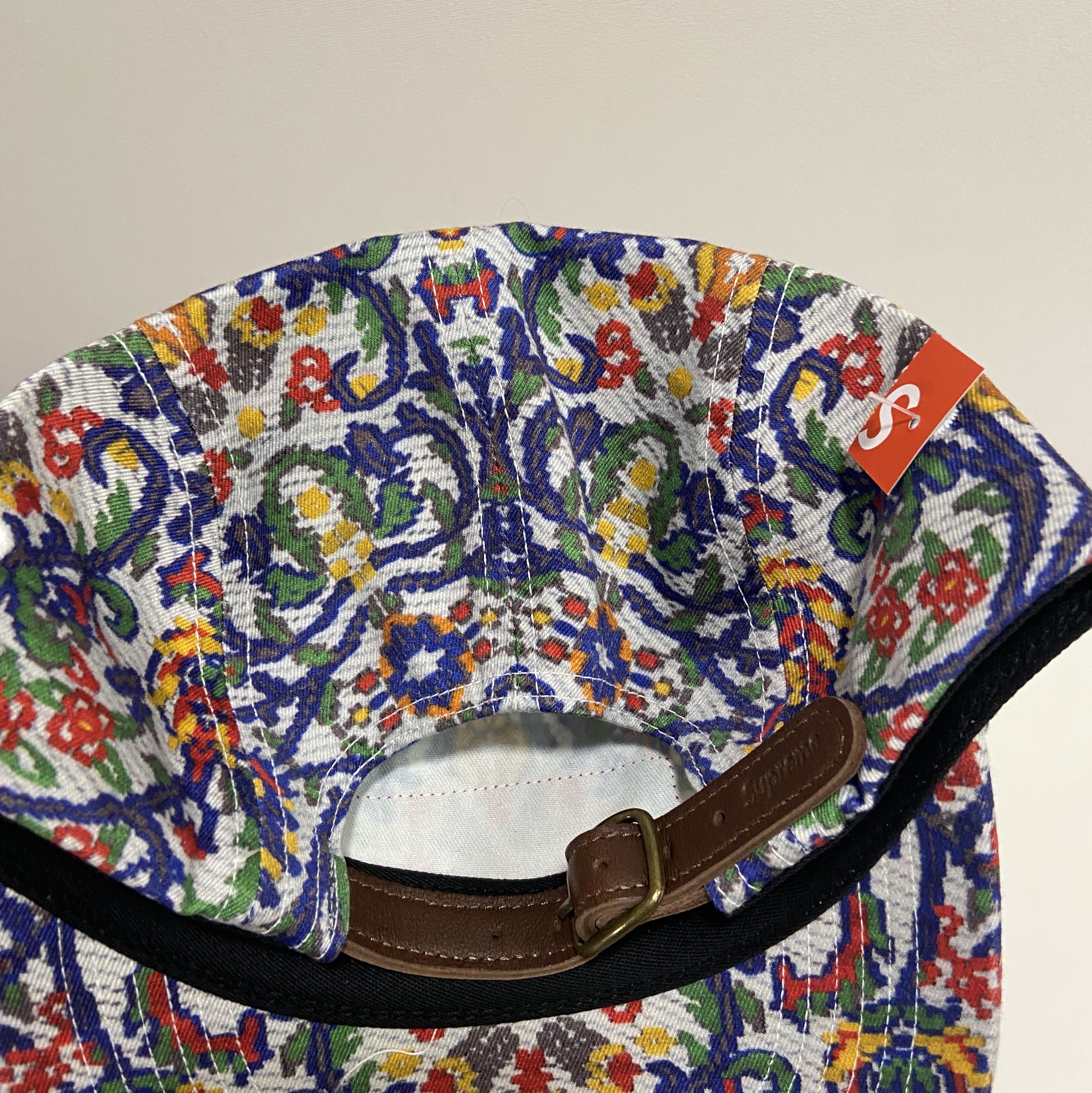 Supreme Washed Chino Twill Camp Cap Tapestry - 23SS 착용 스타일 - 2