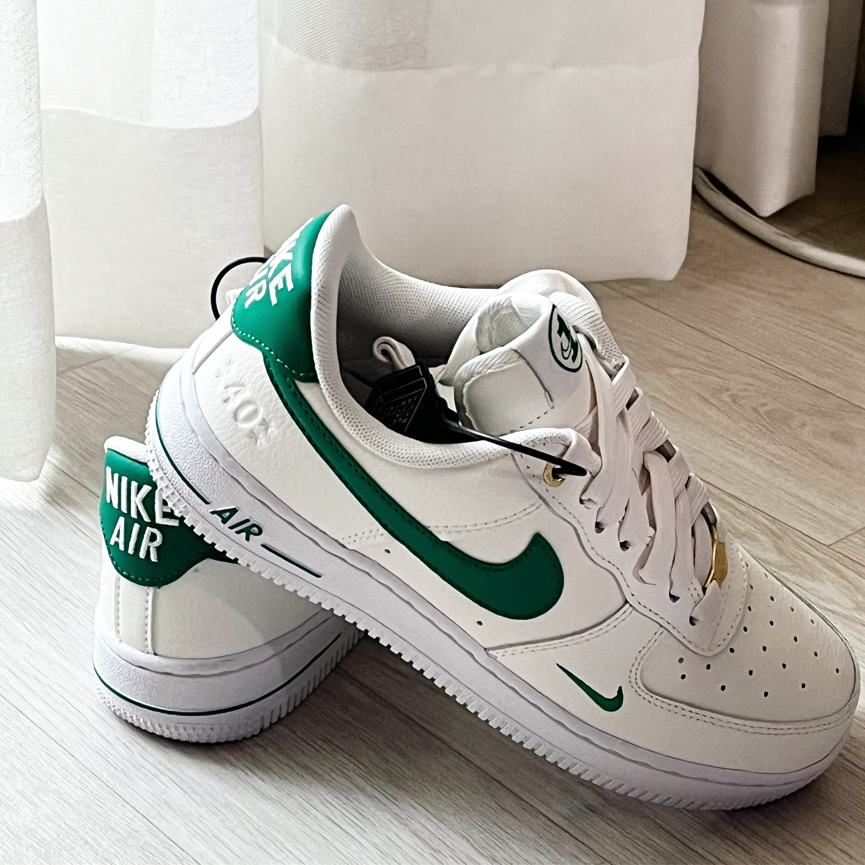 (W) Nike Air Force 1 '07 SE 40th Anniversary Join Forces Sail Malachite 착용 스타일