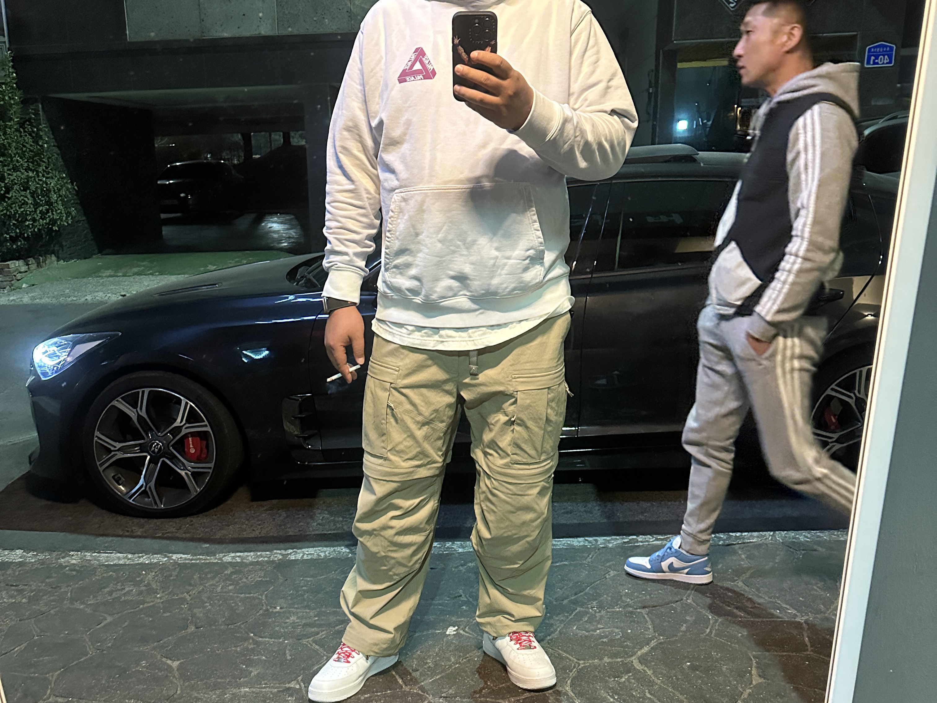 Palace Reacto Tri-Ferg Hood Blue - 23SS, Nike ACG Smith Summit Pants Khaki - US/EU 착용 스타일