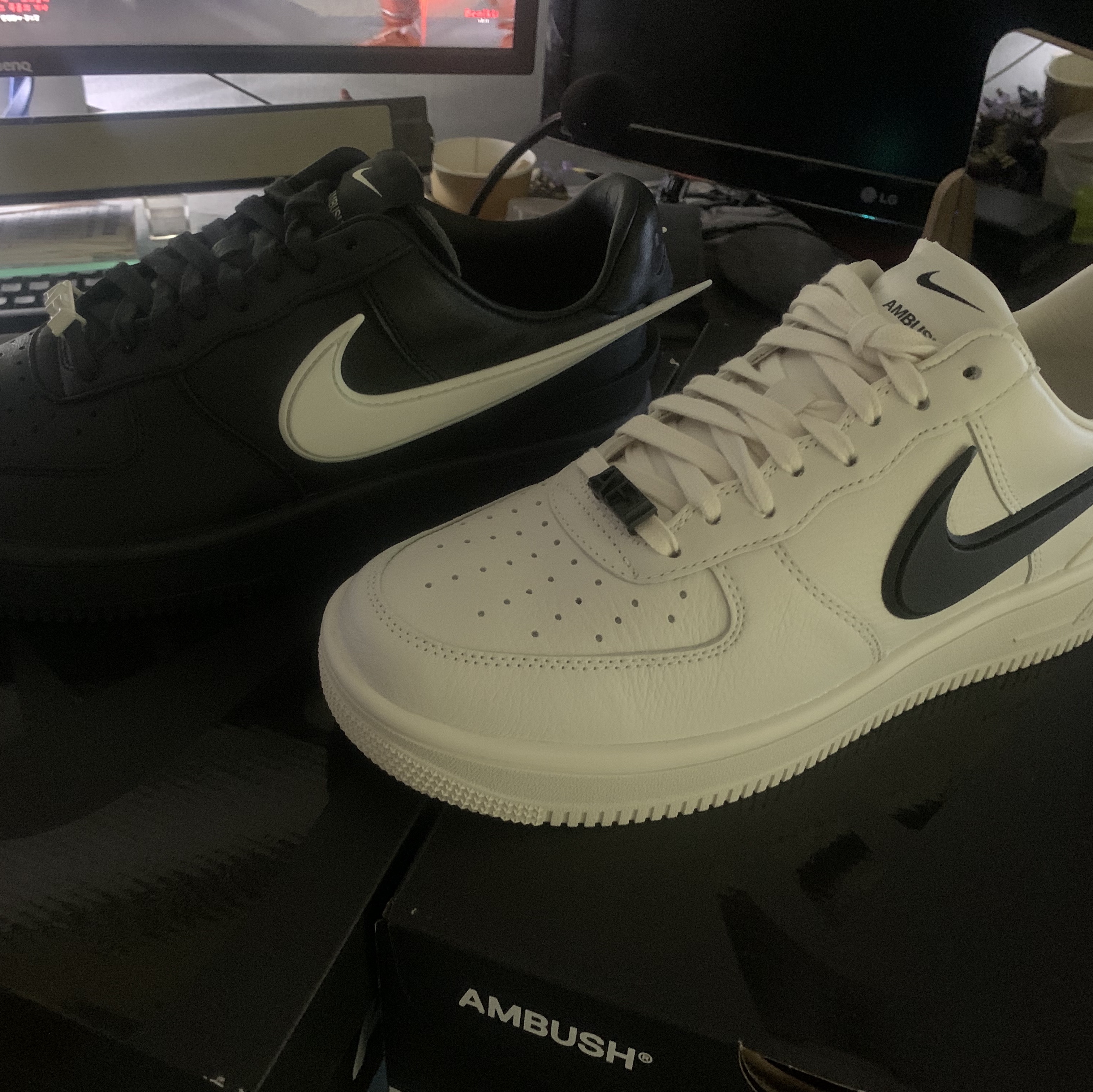 Nike x Ambush Air Force 1 Low SP Black, Nike x Ambush Air Force 1 Low SP Phantom 착용 스타일