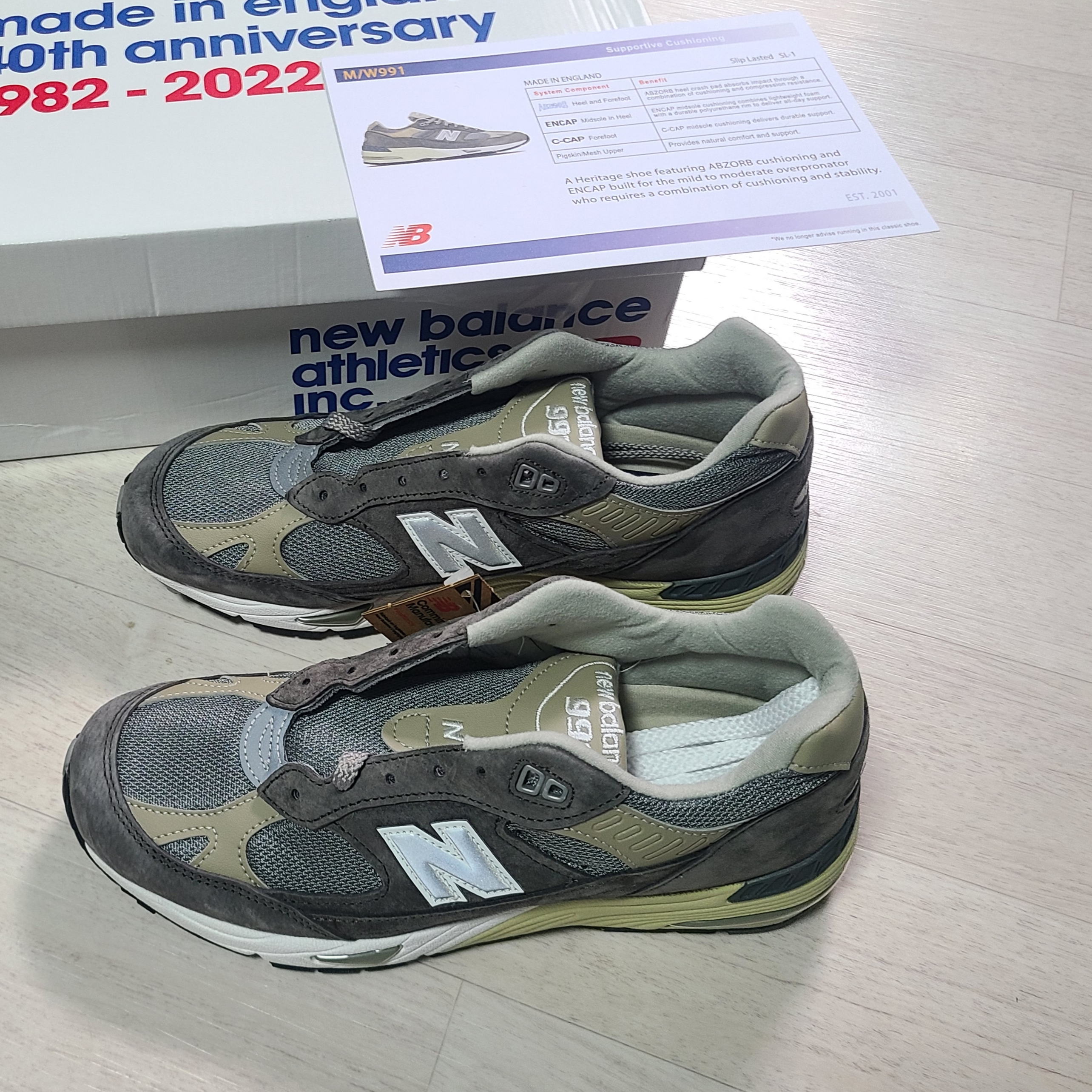 New Balance 991 Made in UK 40th Anniversary Grey 착용 스타일