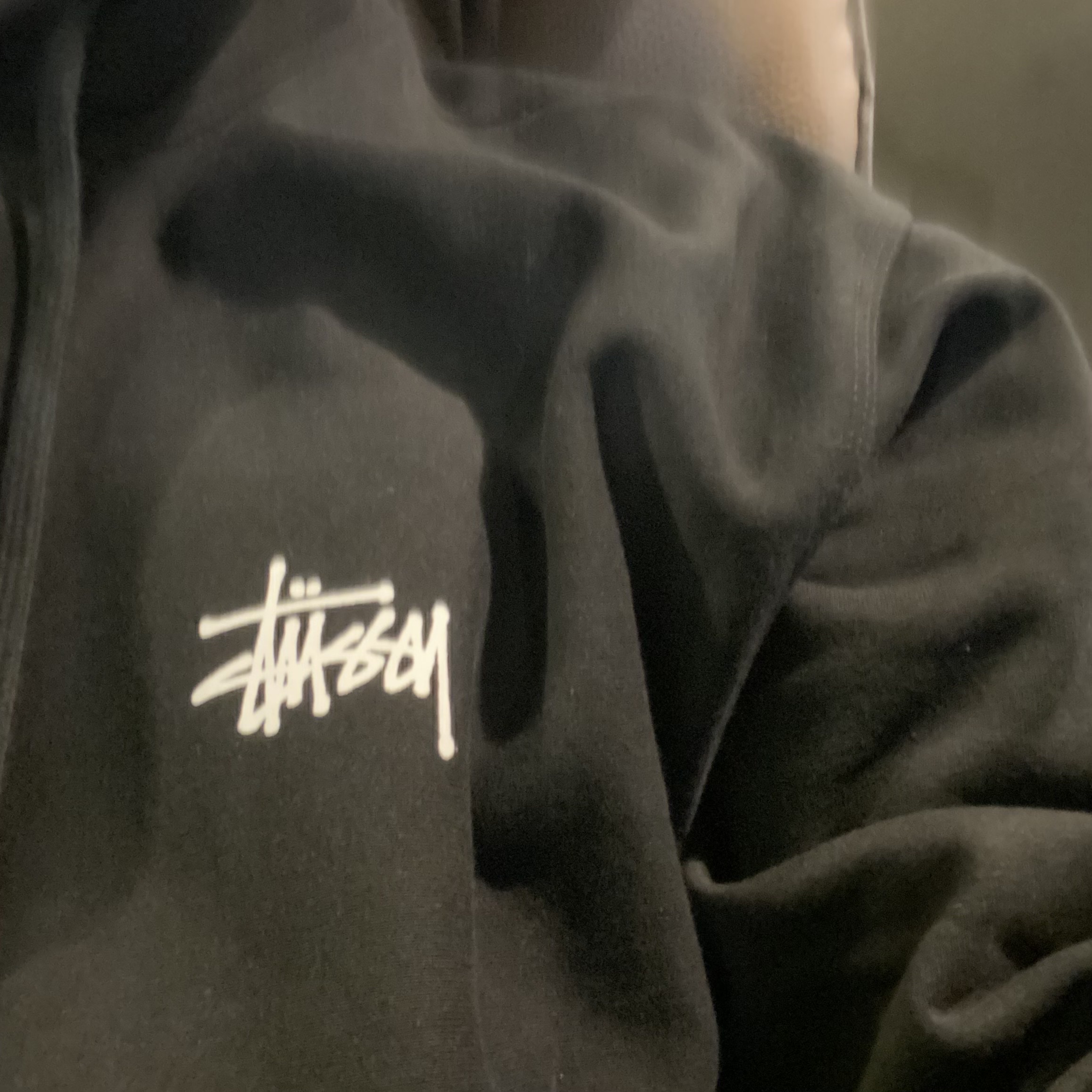 Stussy Basic Stussy Hoodie Black 2022 착용 스타일