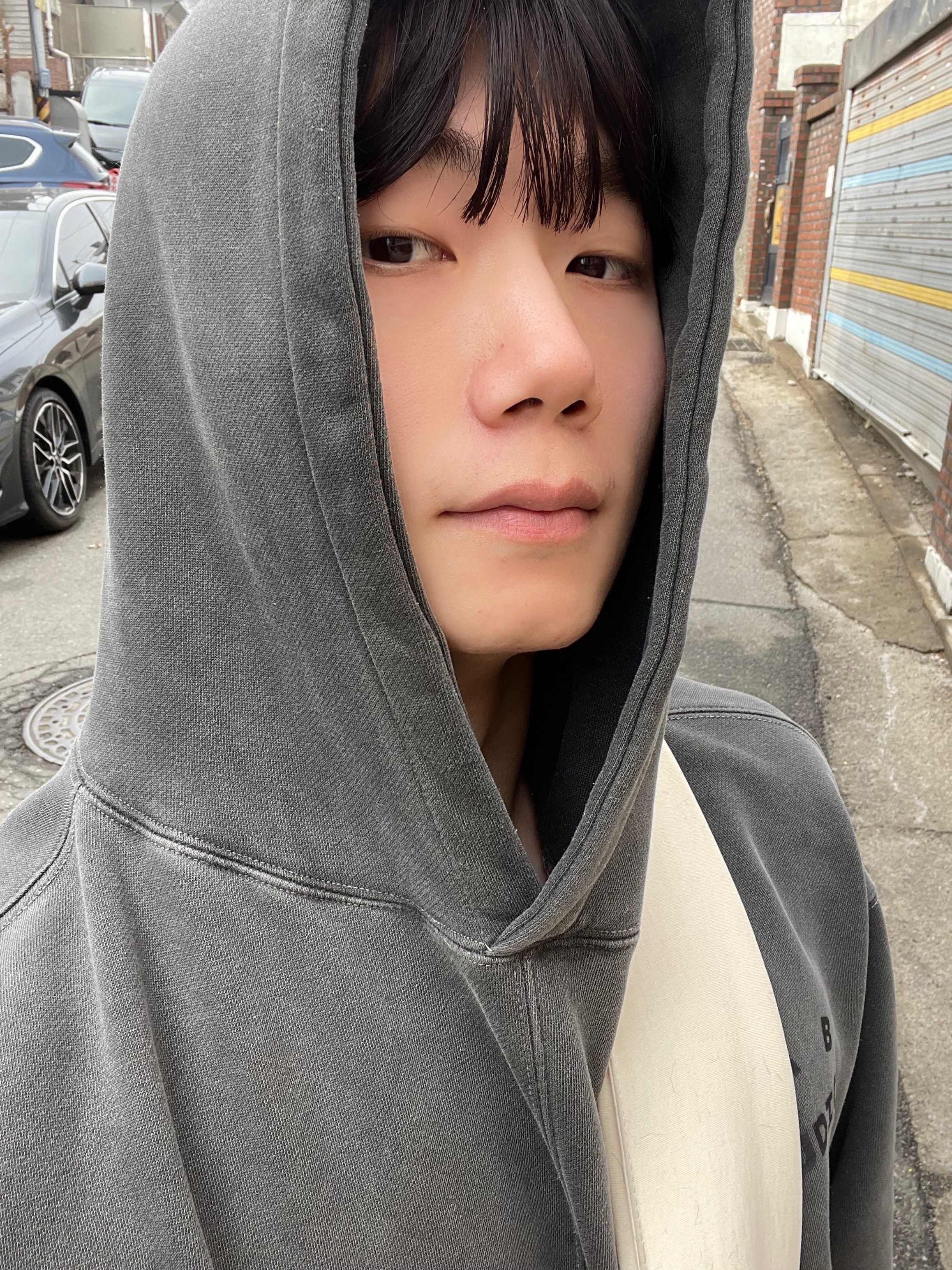 IAB Studio Pigment Hoodie Black ์ฐฉ์ฉ ์คํ์ผ