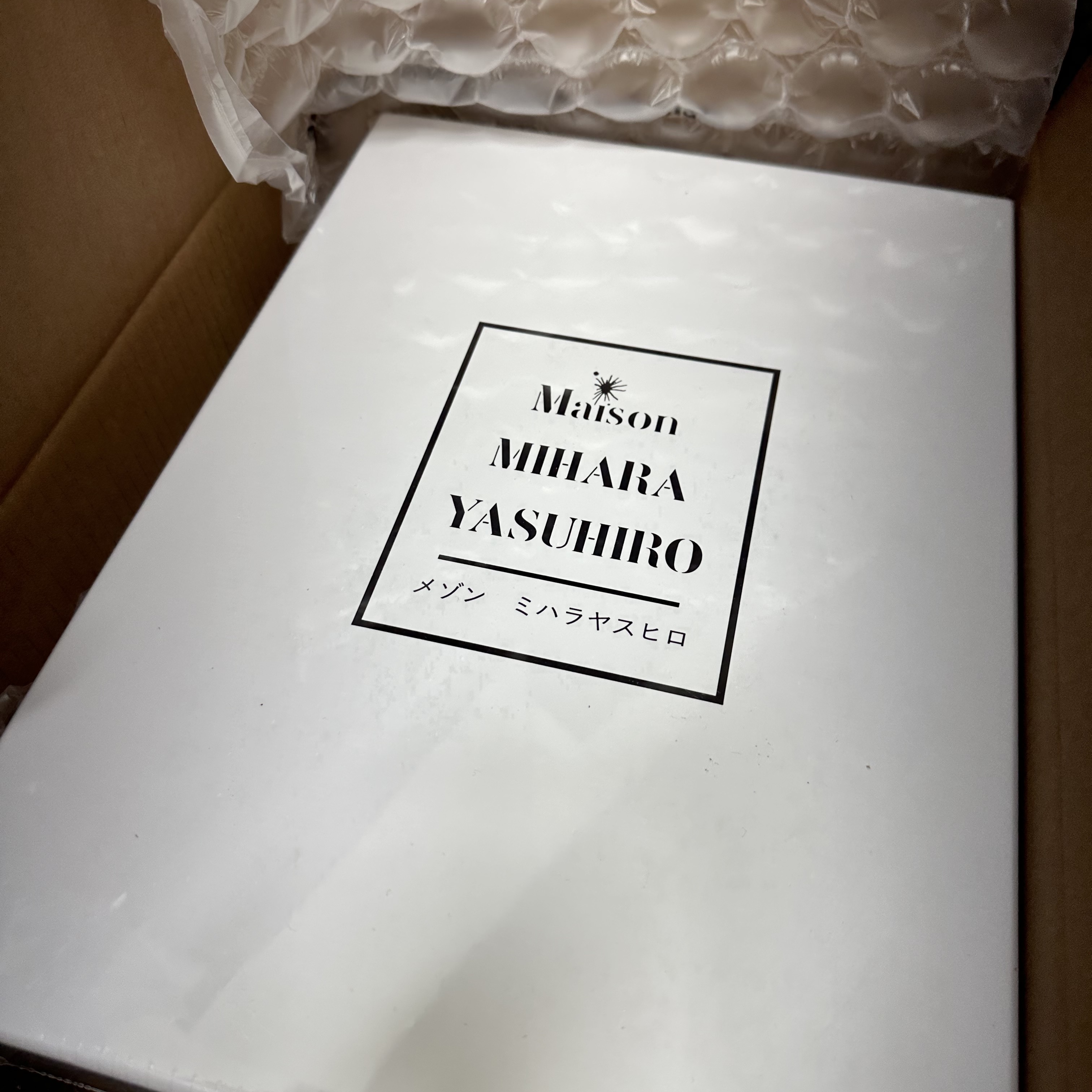 Maison Mihara Yasuhiro Peterson OG Sole Canvas Low Sneakers White 착용 스타일