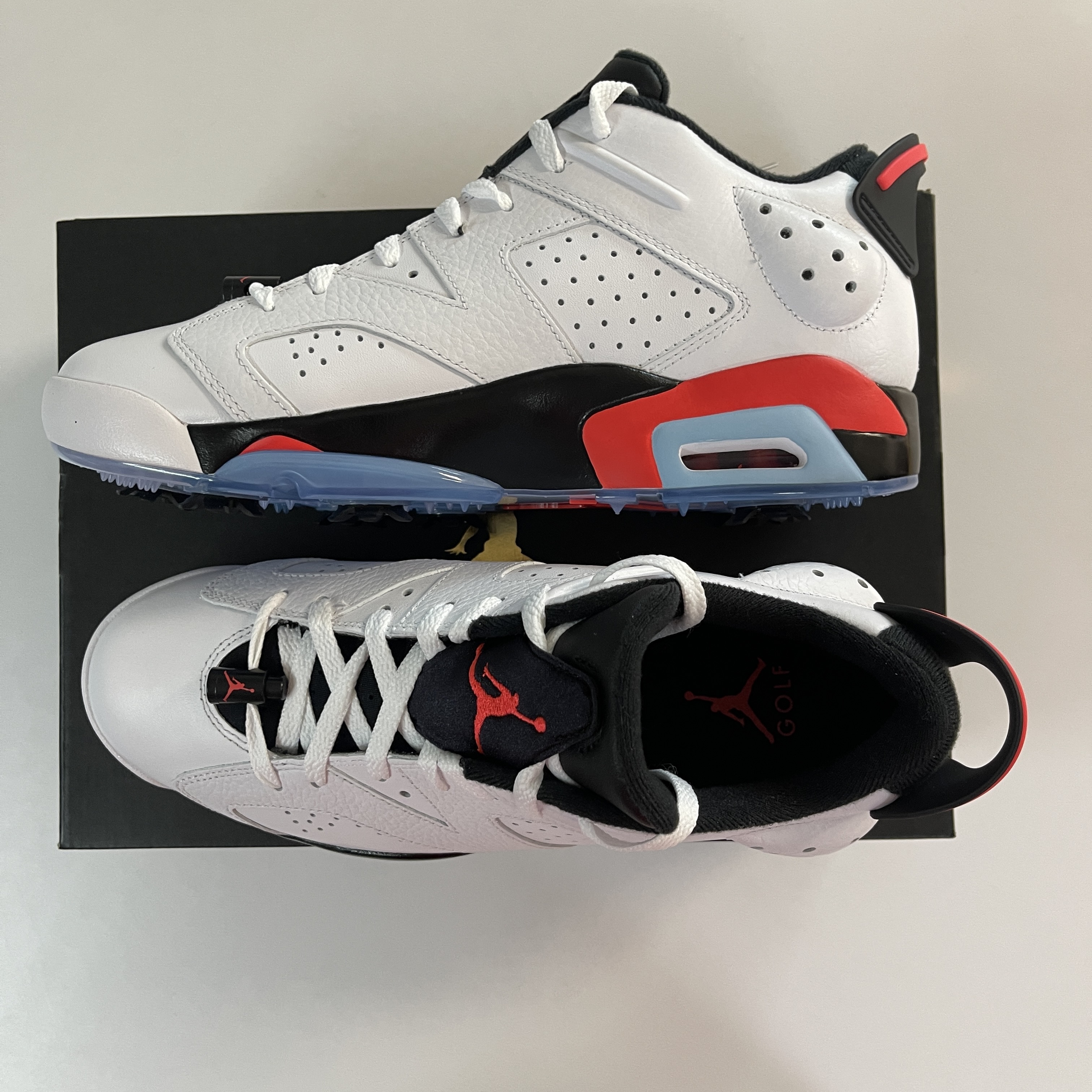 Jordan 6 Retro Low Golf White Infrared 23 착용 스타일 - 2