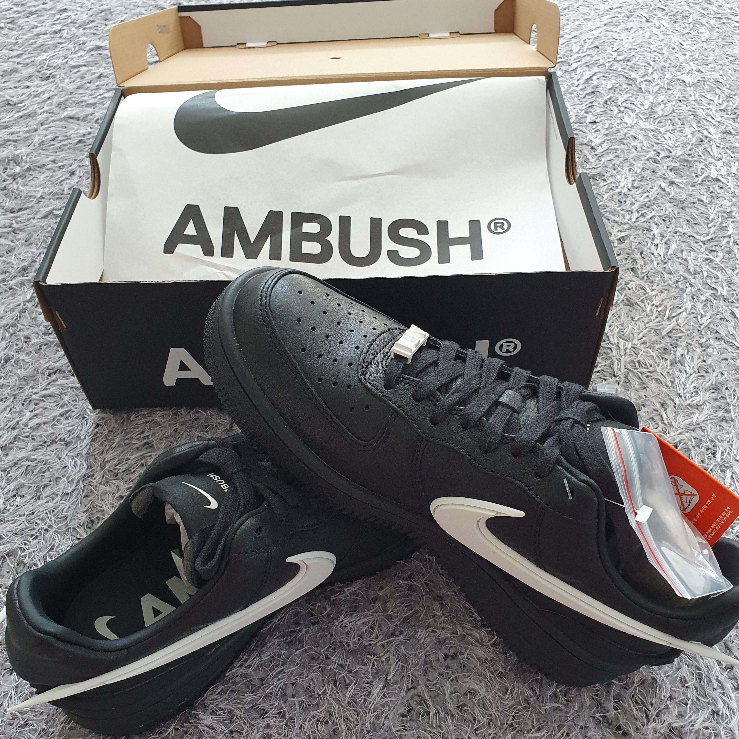 Nike x Ambush Air Force 1 Low SP Black 착용 스타일
