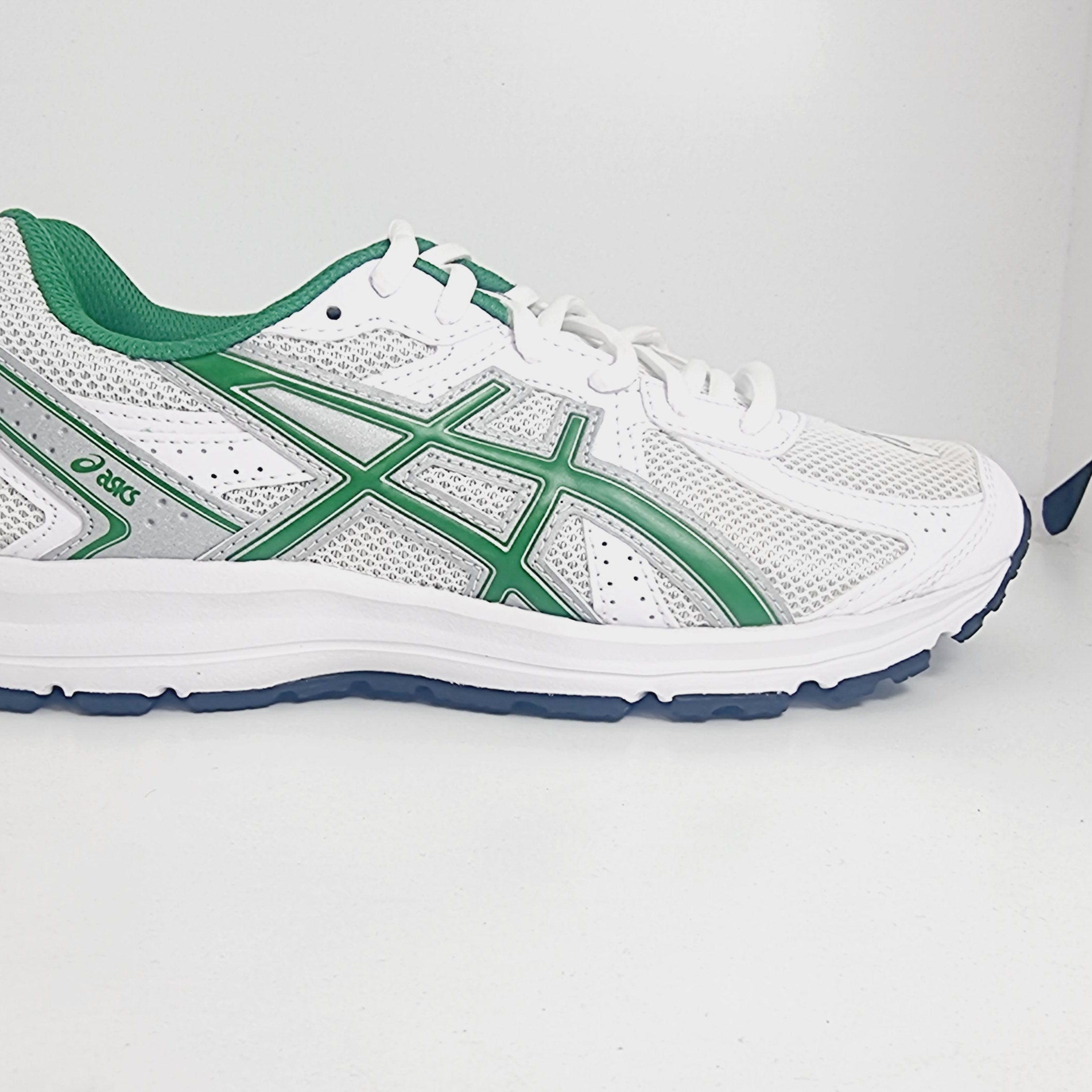 Asics Jog 100 S White Green - 2E Wide 착용 스타일