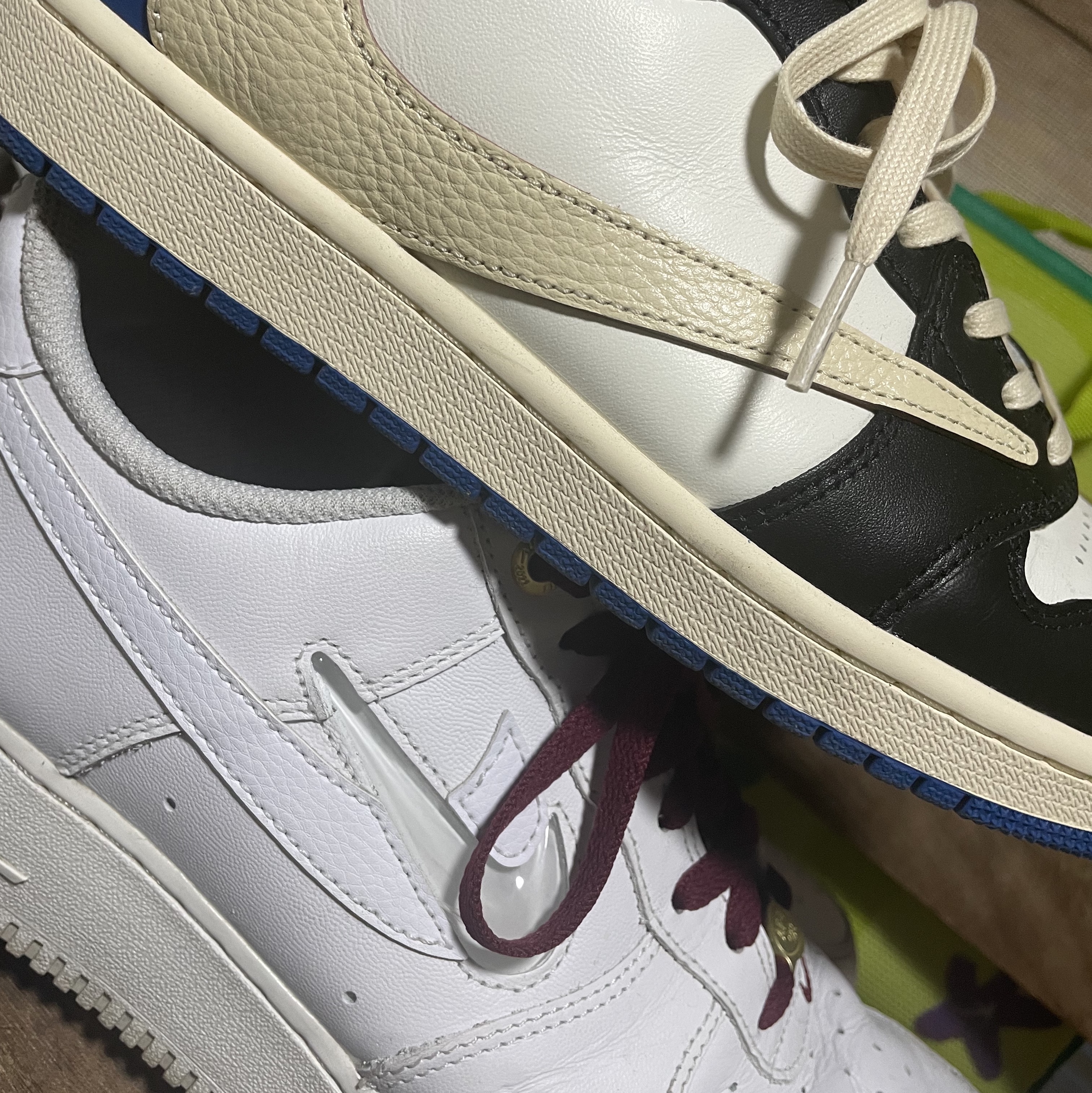 Nike Air Force 1 '07 PRM 40th Anniversary Join Forces White, Nike Air Force 1 High '07 Triple White 착용 스타일 - 4