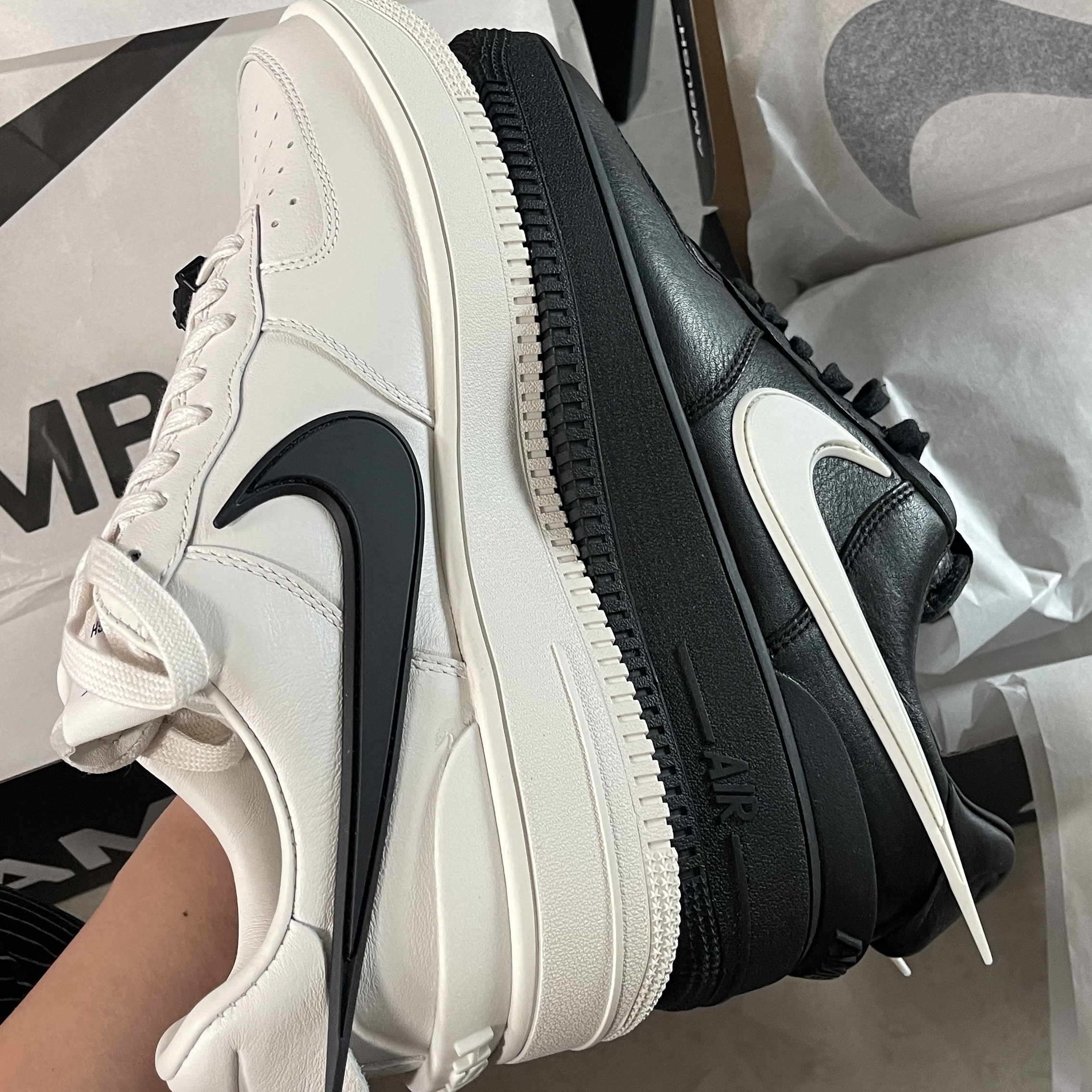 Nike x Ambush Air Force 1 Low SP Phantom, Nike x Ambush Air Force 1 Low SP Black 착용 스타일