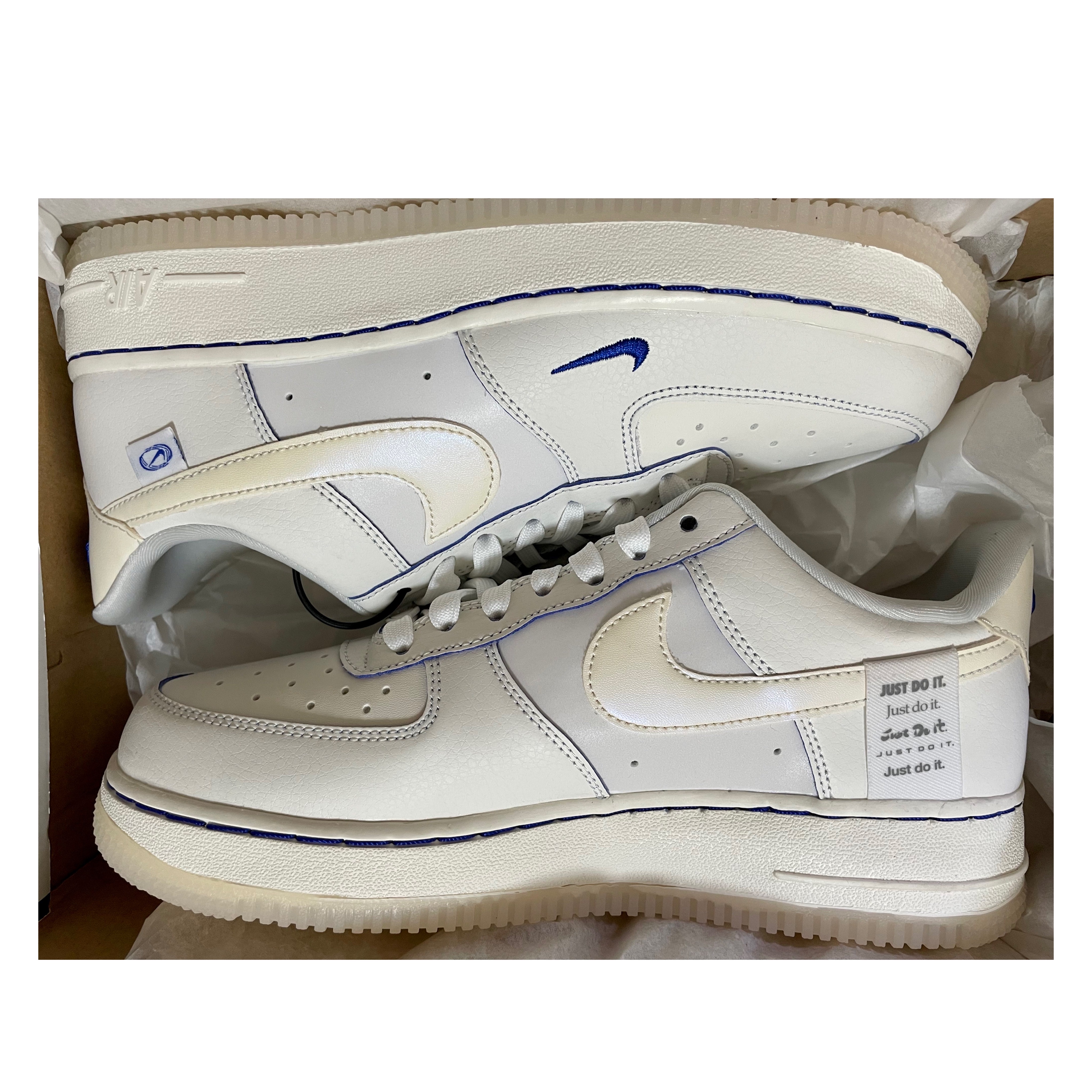 (W) Nike Air Force 1 '07 LX Game Royal Sail 착용 스타일