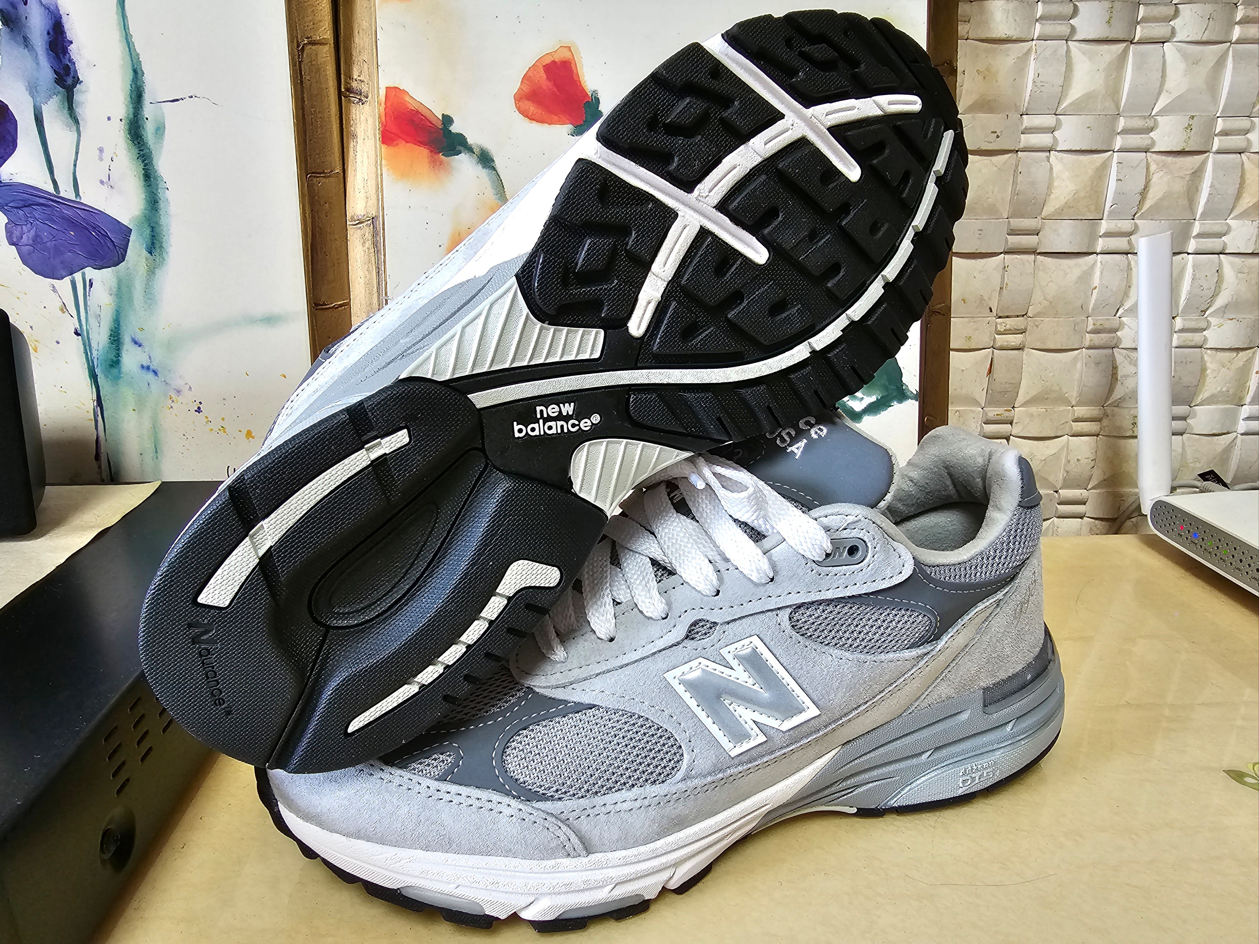 New Balance 993 Made in USA Grey - D Standard 착용 스타일 - 2