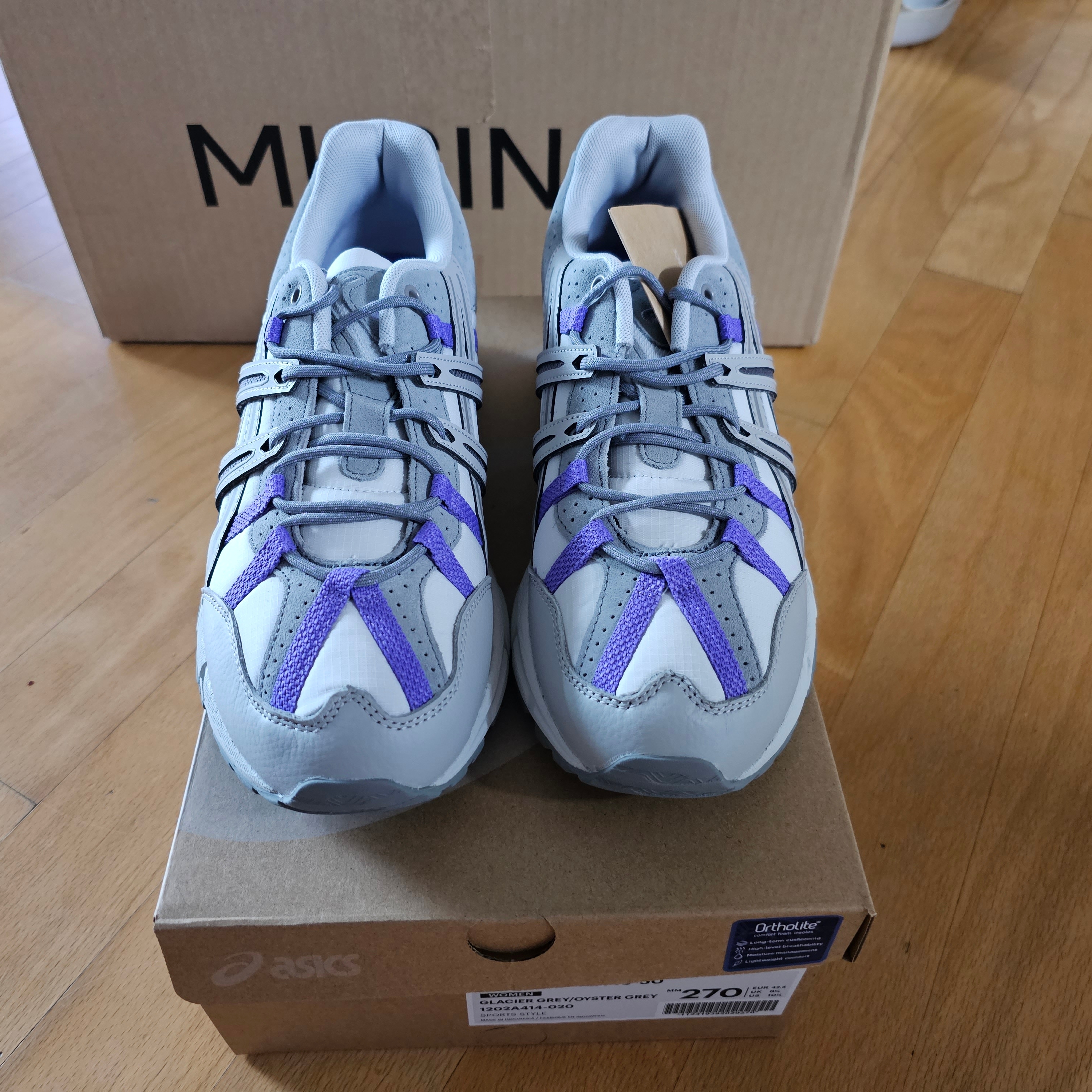 (W) Asics Gel-Sonoma 15-50 Glacier Grey Oyster Grey 착용 스타일 - 5