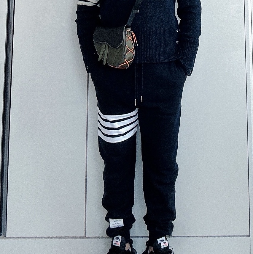 Nike x Sacai VaporWaffle Black and Gum 착용 스타일 - 3