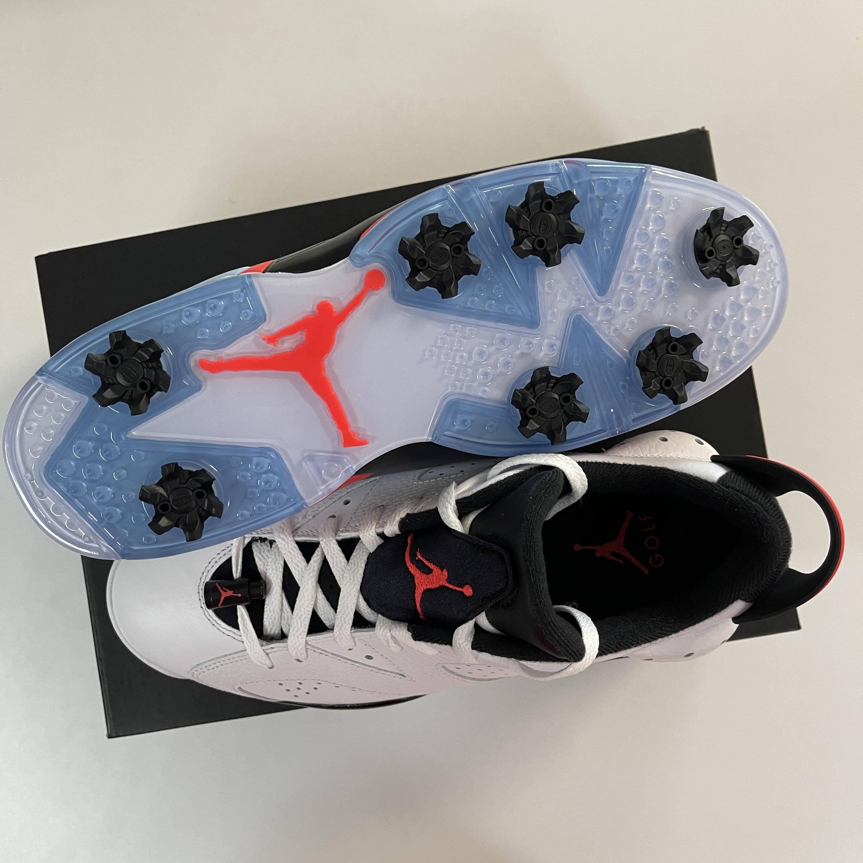 Jordan 6 Retro Low Golf White Infrared 23 착용 스타일 - 3