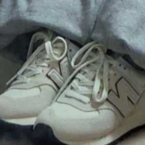 New Balance 574 Kodachrome Pack Ivory Burgundy 착용 스타일