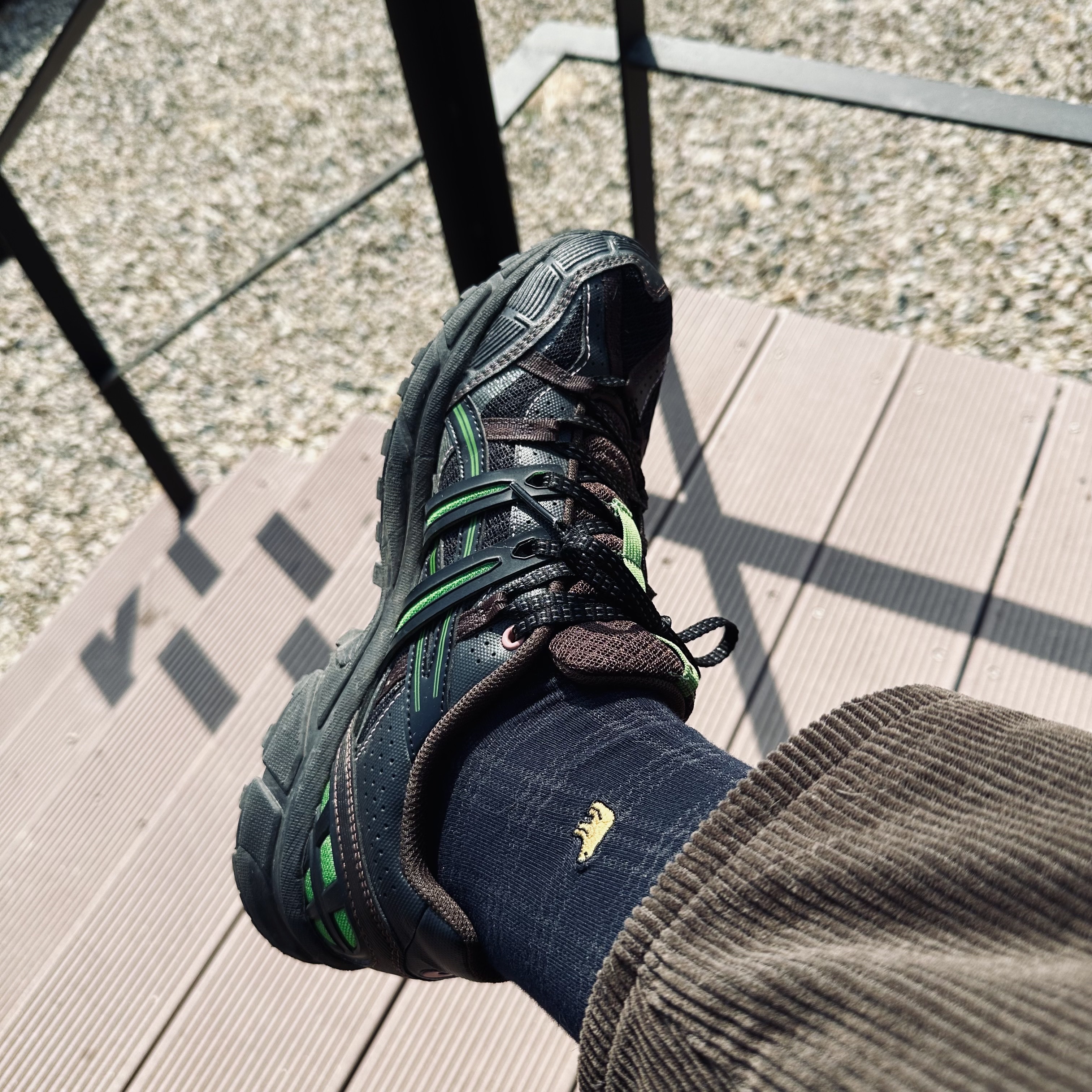 Asics x Andersson Bell Gel-Sonoma 15-50 Black Green 착용 스타일