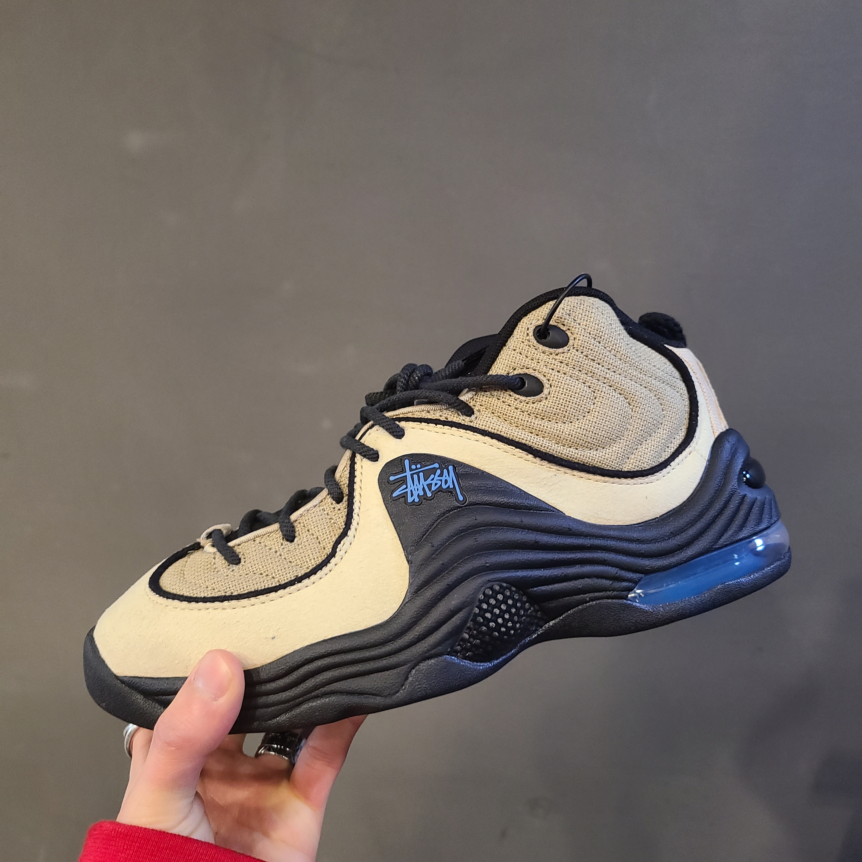 Nike x Stussy Air Penny II Rattan and Limestone 착용 스타일