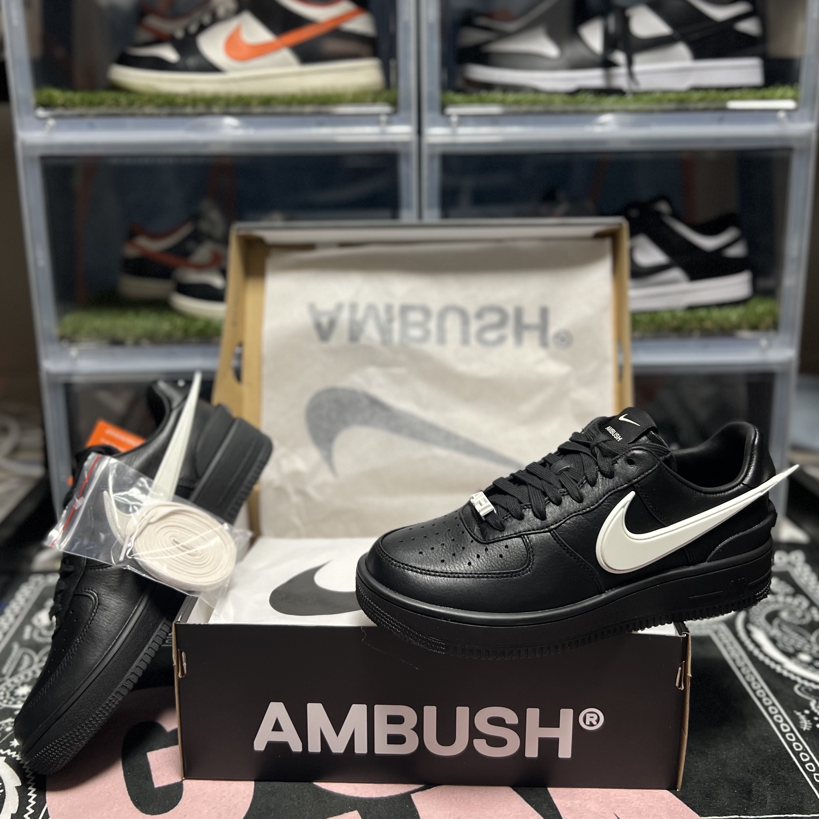 Nike x Ambush Air Force 1 Low SP Black 착용 스타일 - 4