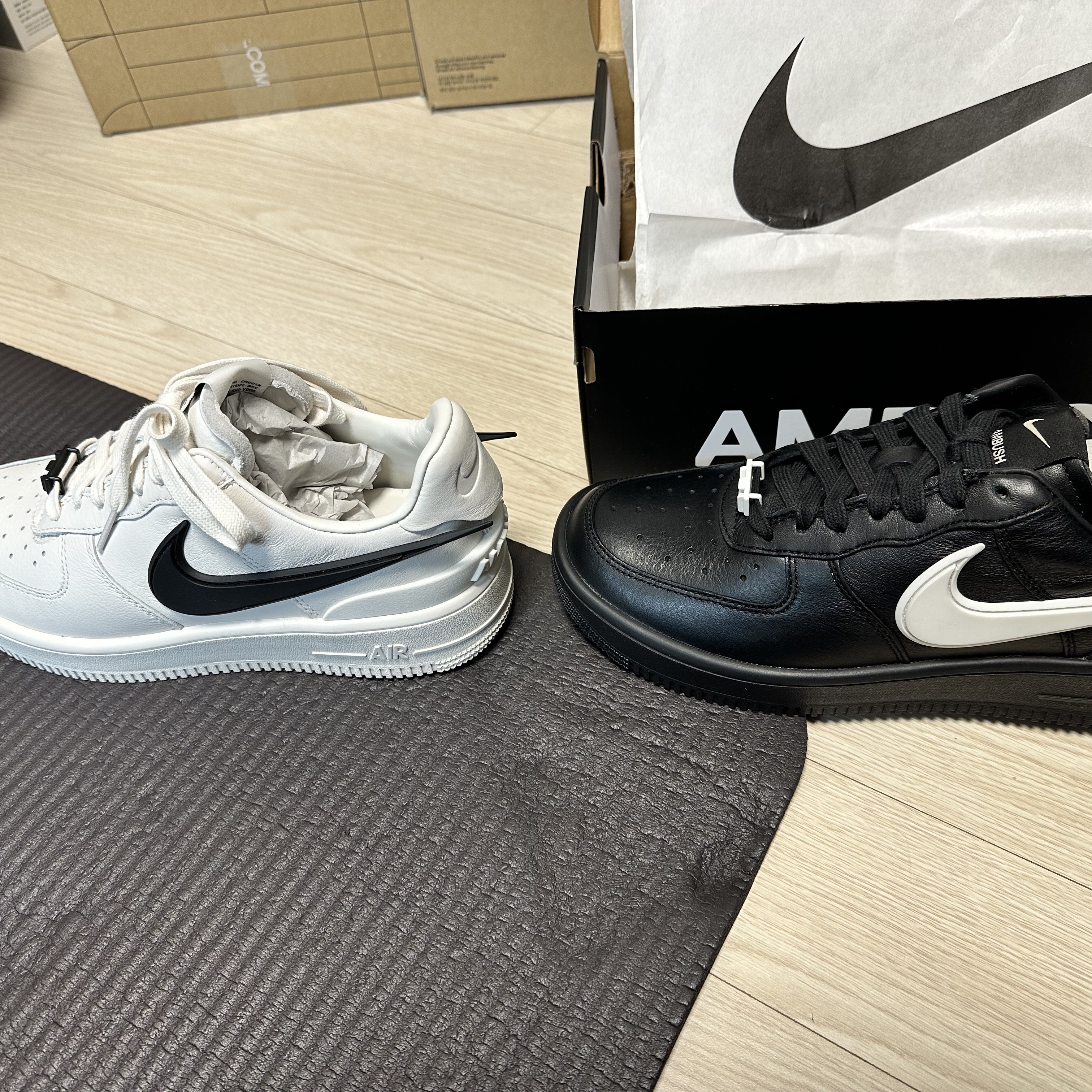 Nike x Ambush Air Force 1 Low SP Black, Nike x Ambush Air Force 1 Low SP Phantom 착용 스타일 - 3
