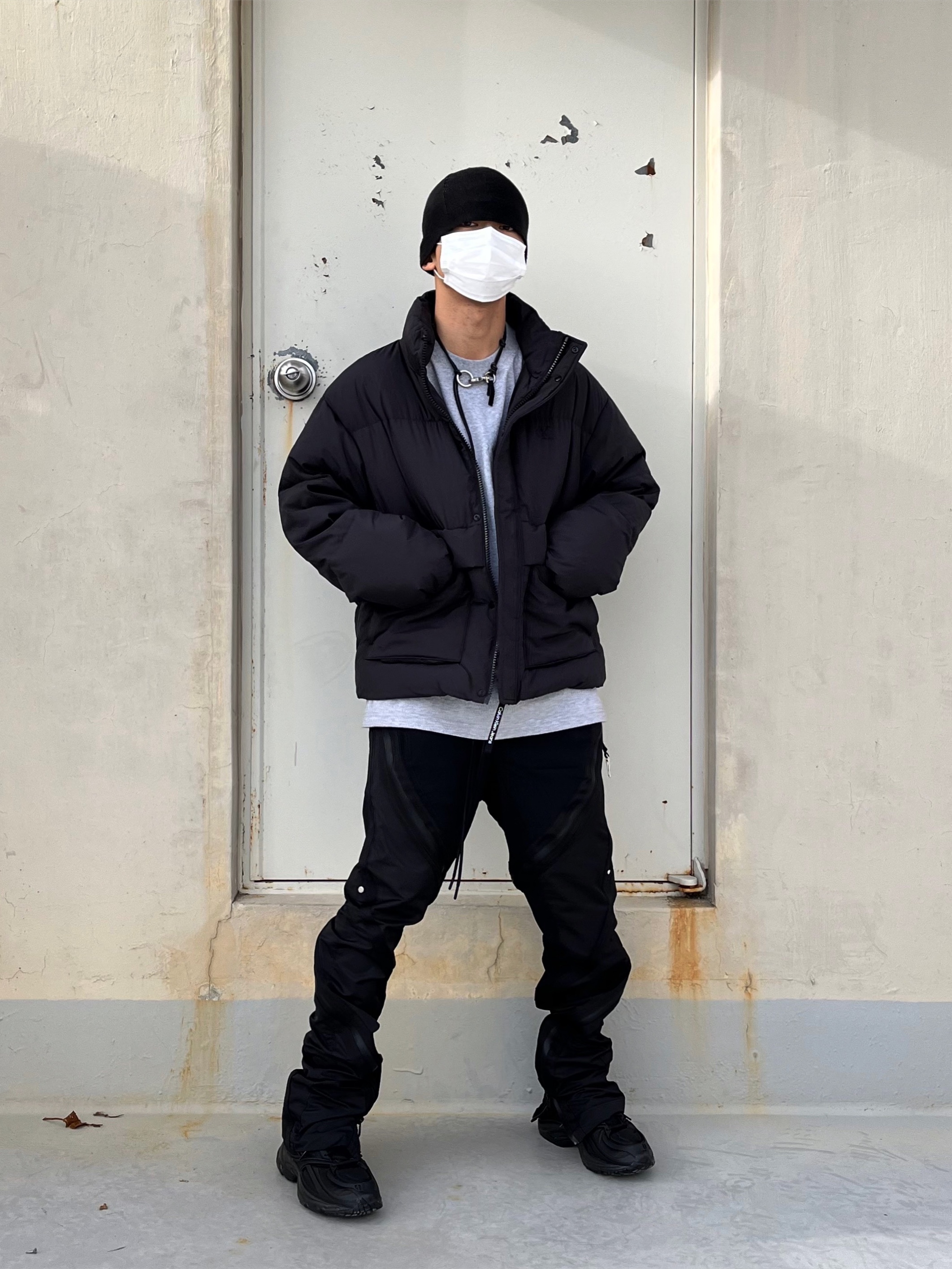 Our Legacy Ladon Leather Keychain Black, Reebok x Kanghyuk Premier Road Modern Mid Black 착용 스타일