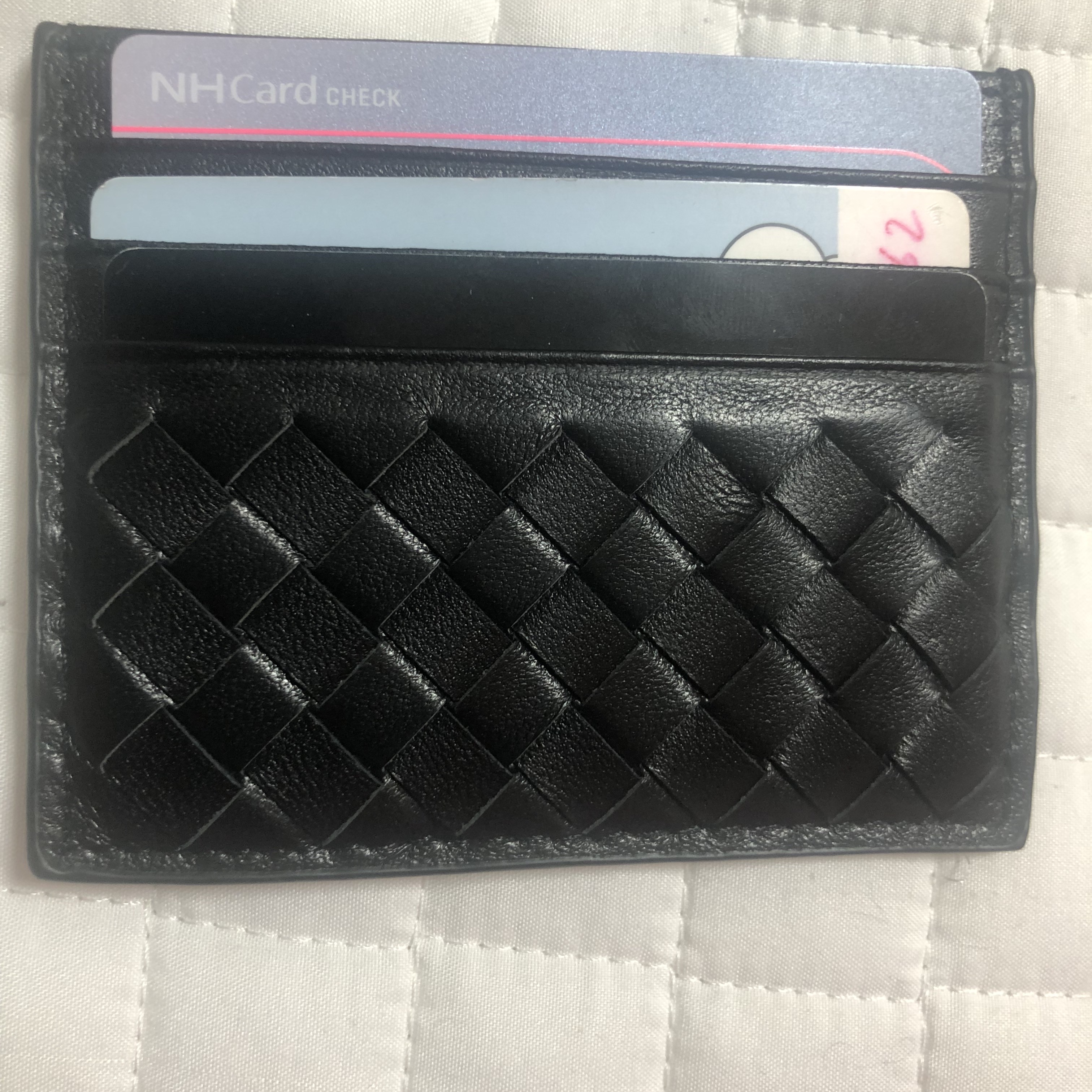 Bottega Veneta Credit Card Case Black, Bottega Veneta Credit Card Case Black 착용 스타일