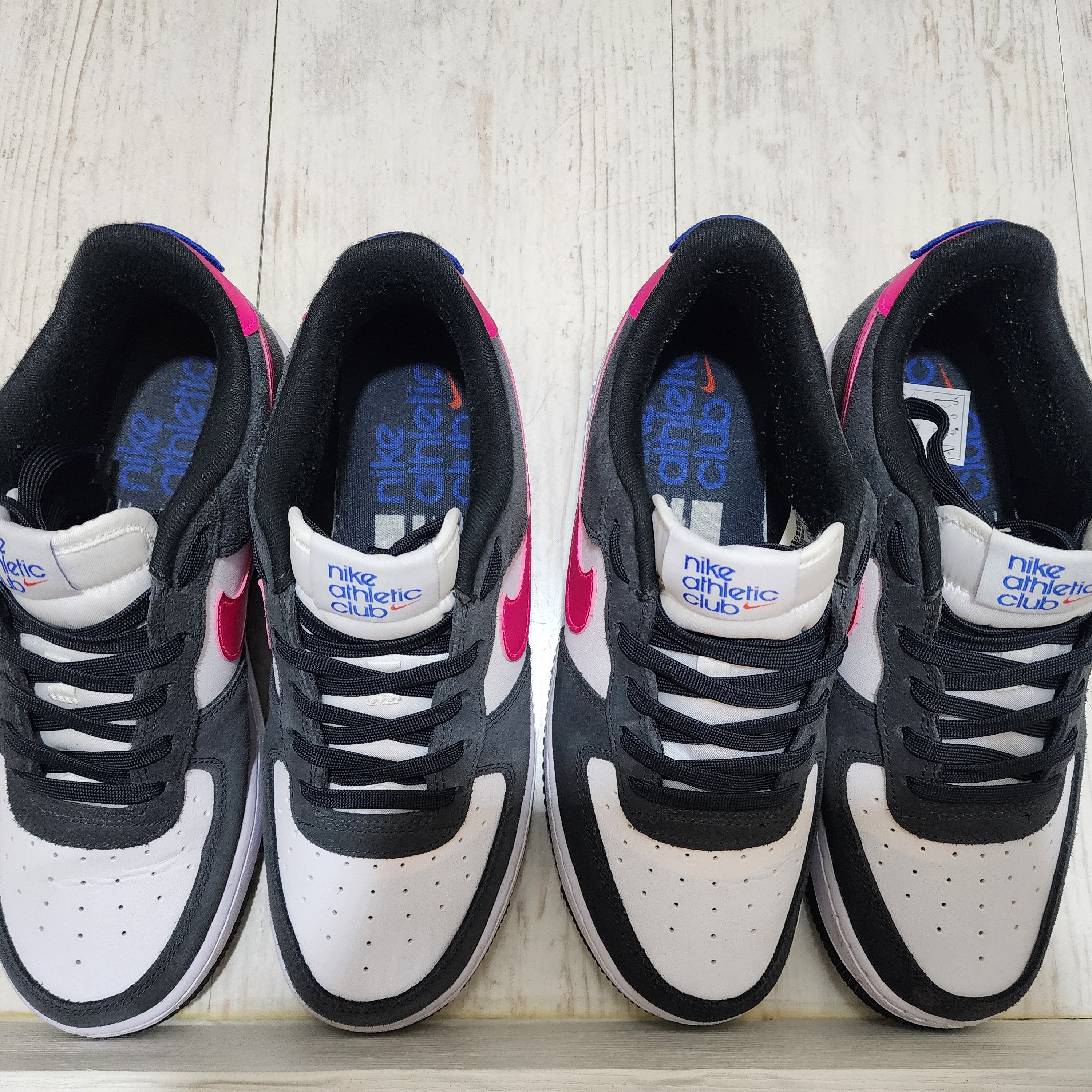 (GS) Nike Air Force 1 LV8 Athletic Club Black Pink Prime 착용 스타일