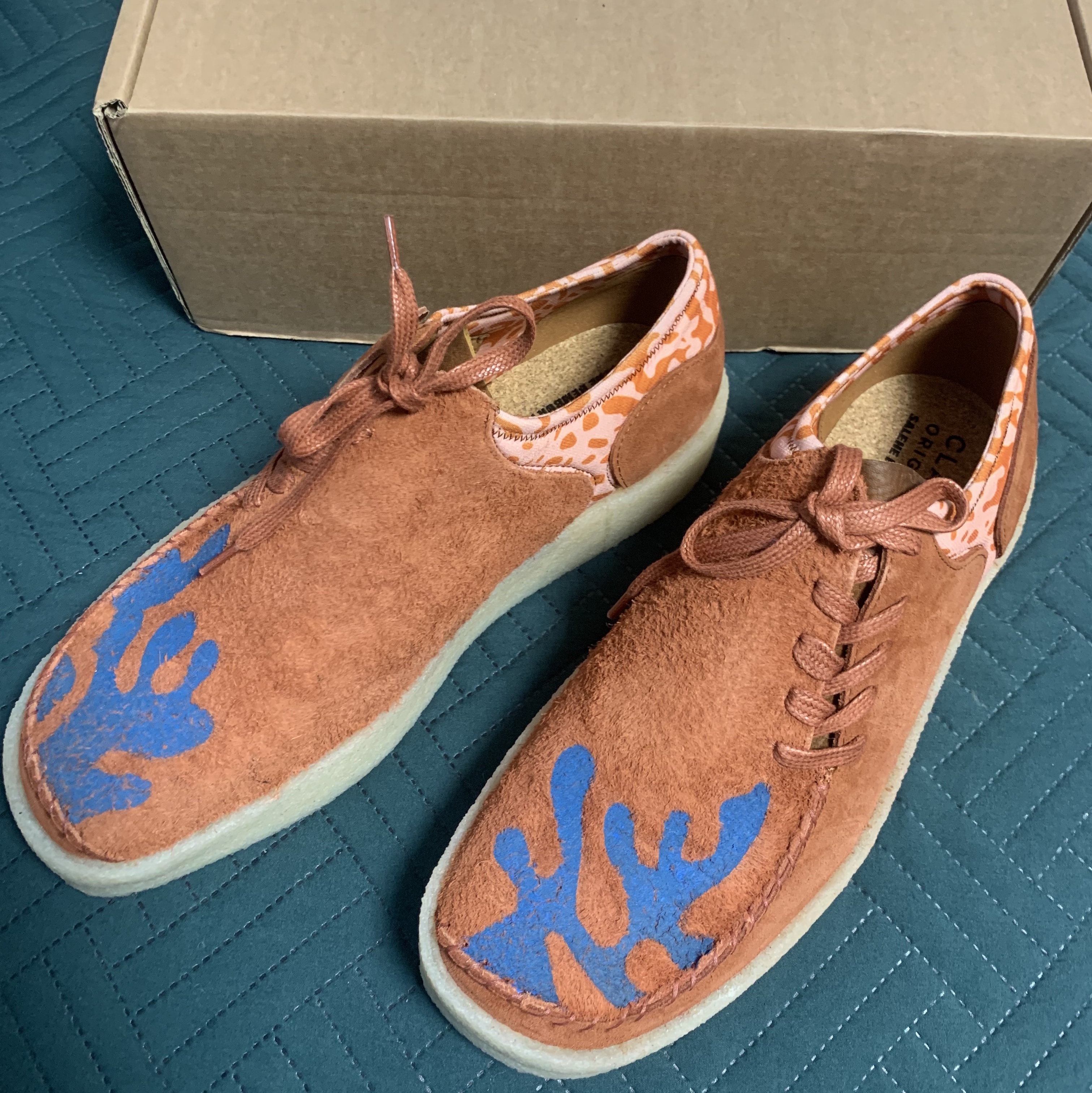 Clarks Originals x Salehe Bembury Lugger Cupsole Orange 착용 스타일 - 1