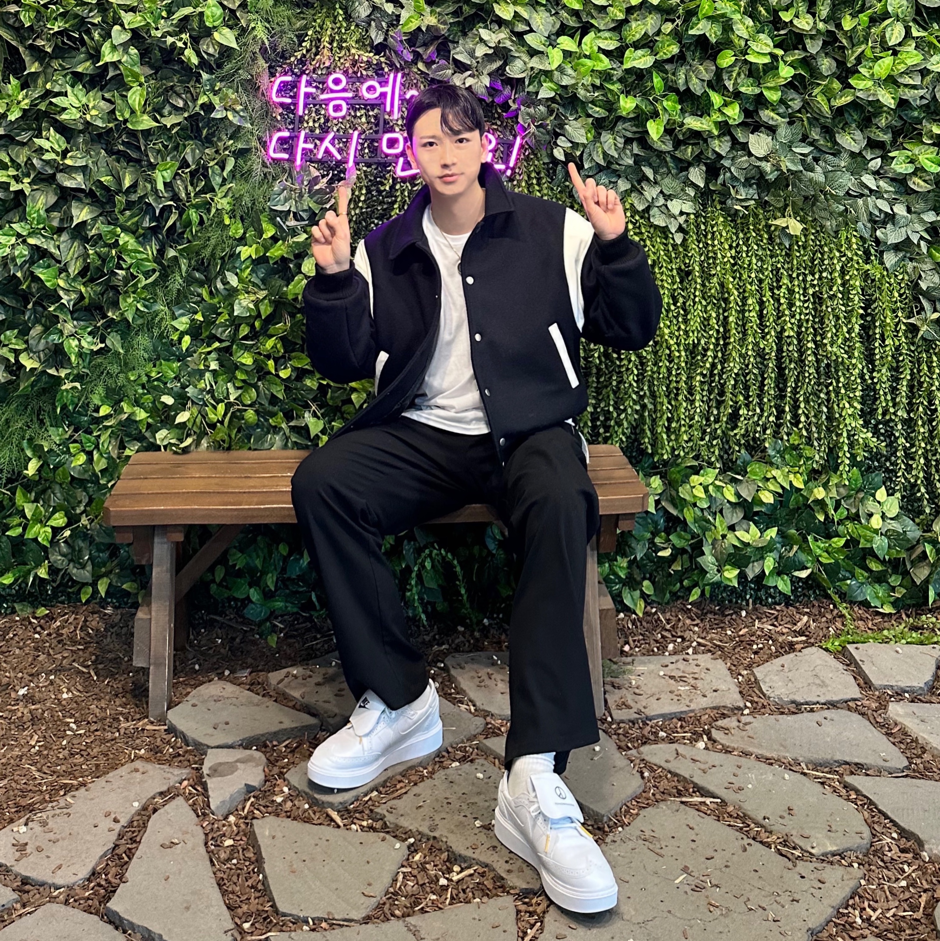 Nike x Peaceminusone Kwondo1 White 착용 스타일