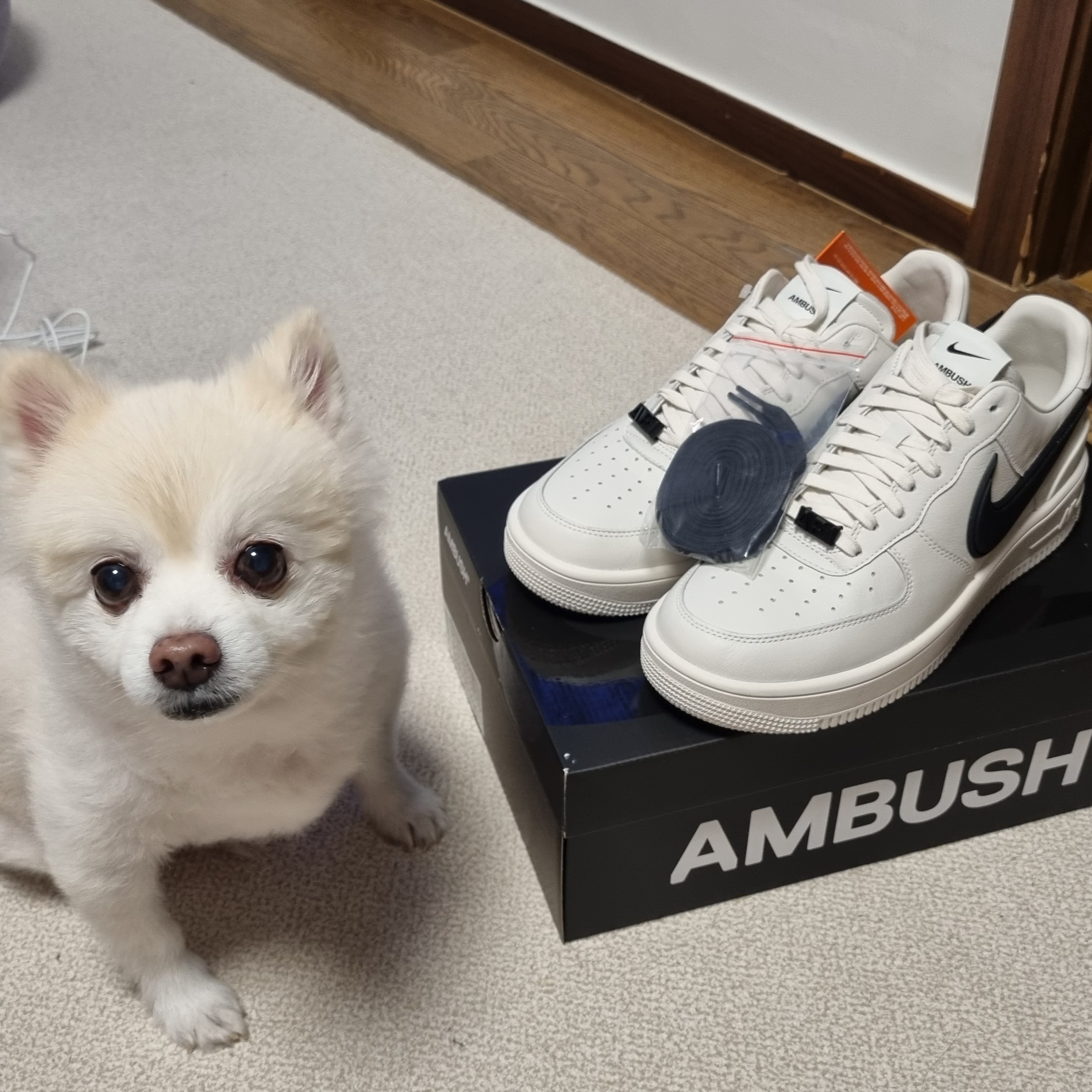 Nike x Ambush Air Force 1 Low SP Phantom 착용 스타일