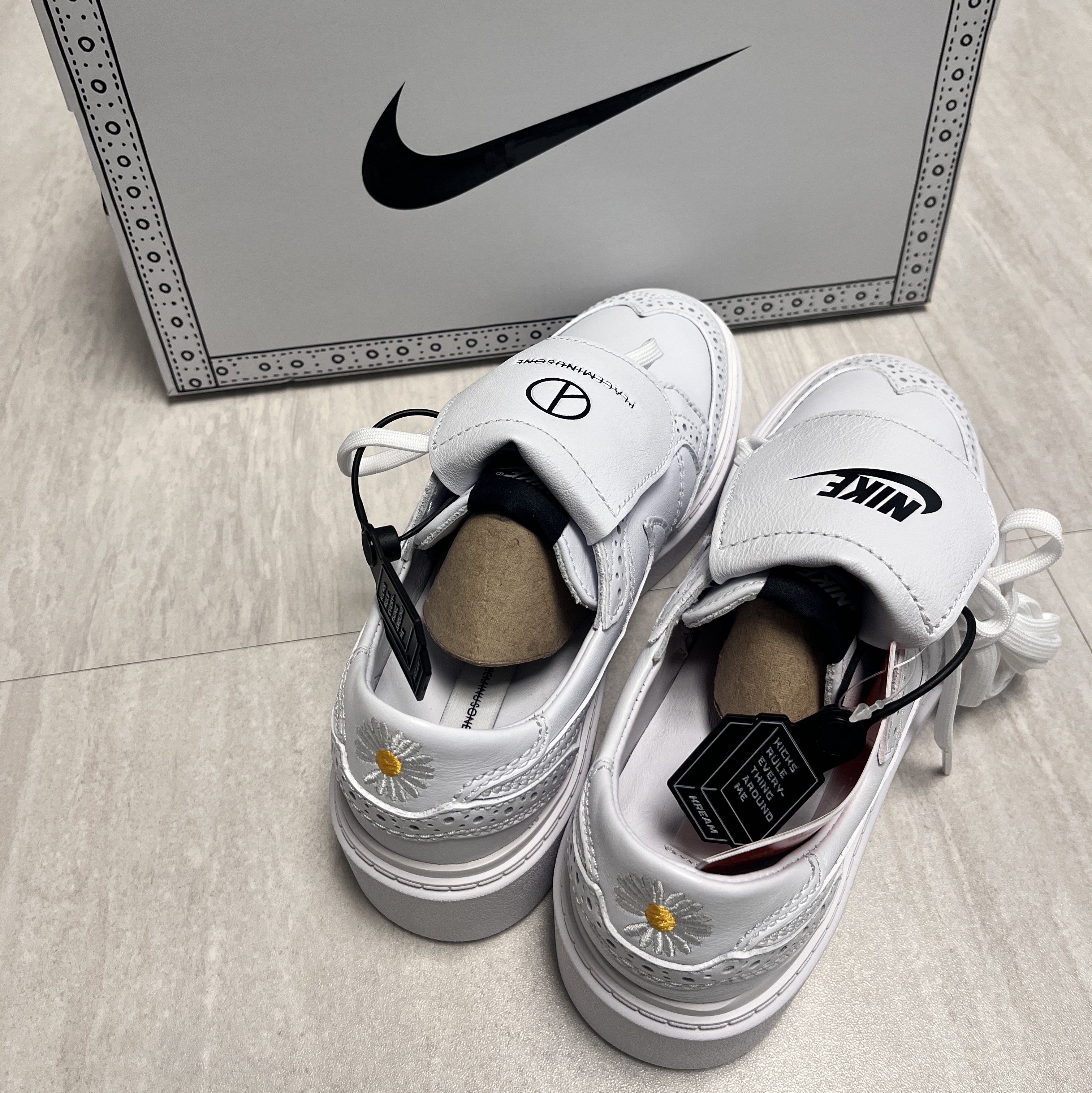 Nike x Peaceminusone Kwondo1 White 착용 스타일 - 2