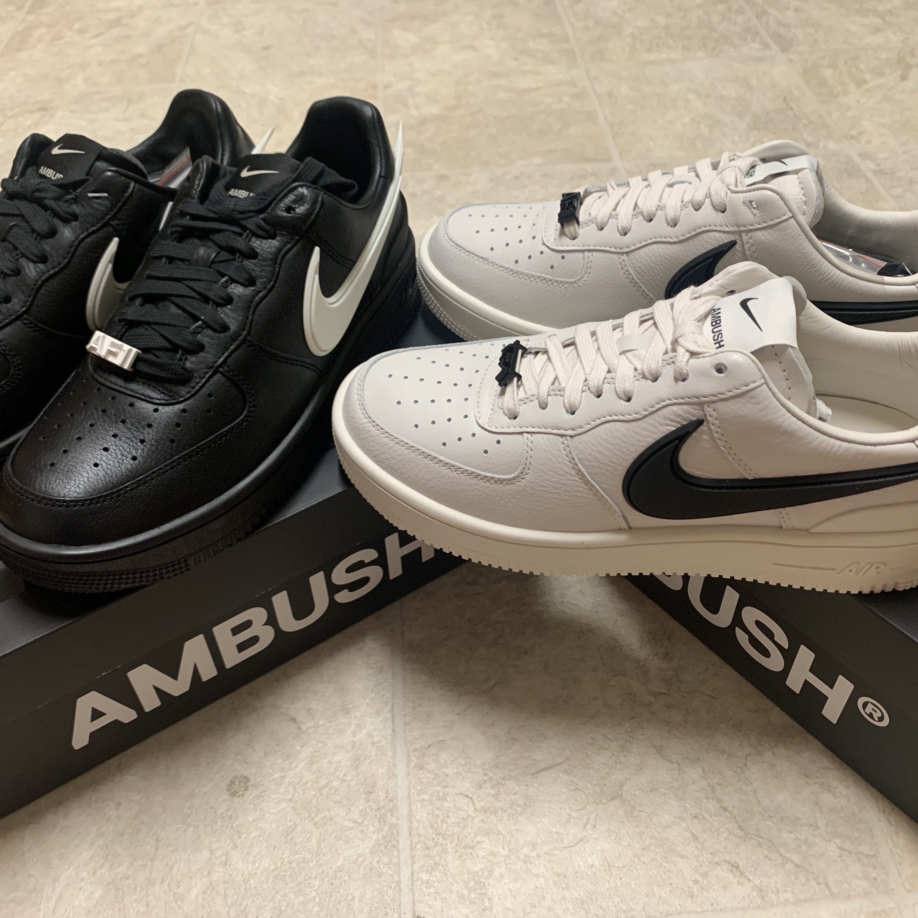 Nike x Ambush Air Force 1 Low SP Phantom, Nike x Ambush Air Force 1 Low SP Black 착용 스타일