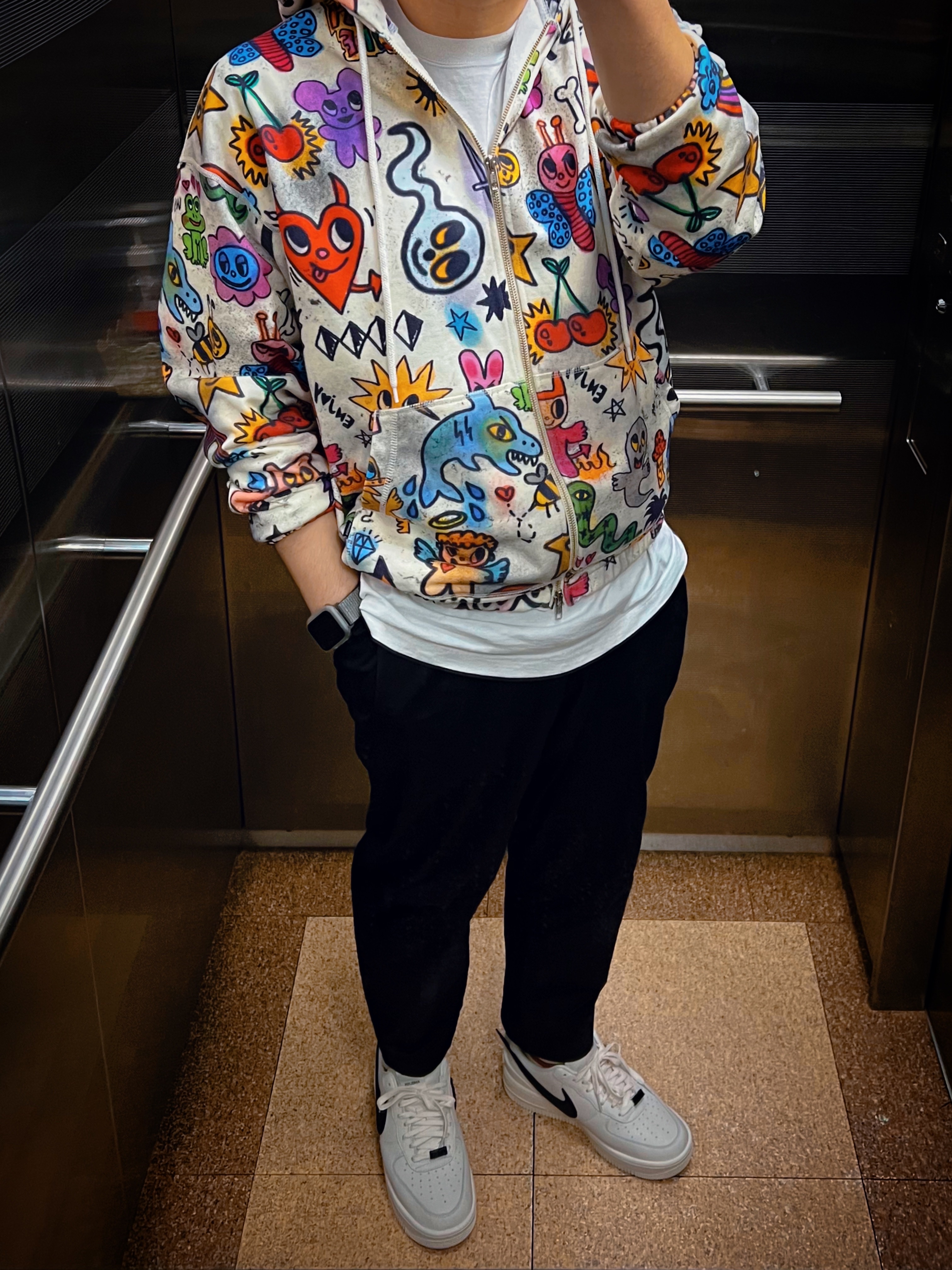 Nike x Ambush Air Force 1 Low SP Phantom 착용 스타일 - 5