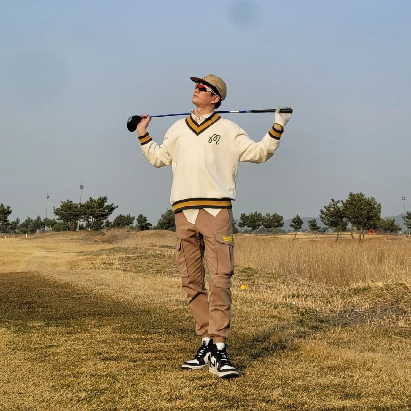 Jordan 1 High Golf White Black 착용 스타일 - 1